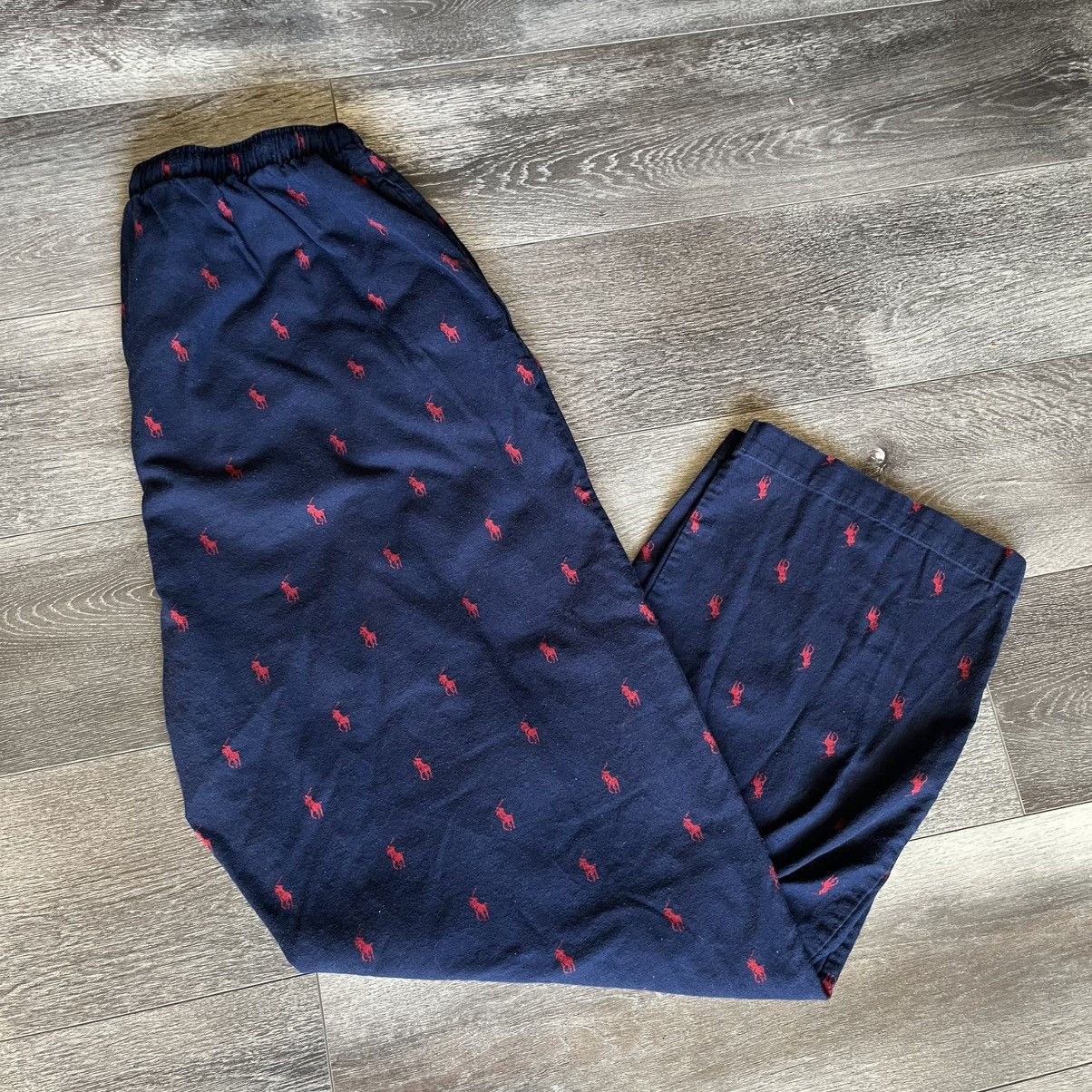 Polo Ralph Lauren Vintage Polo Ralph Lauren All Over Logo Pony Pants Size XL Size US 36 / EU 52 - 1 Thumbnail