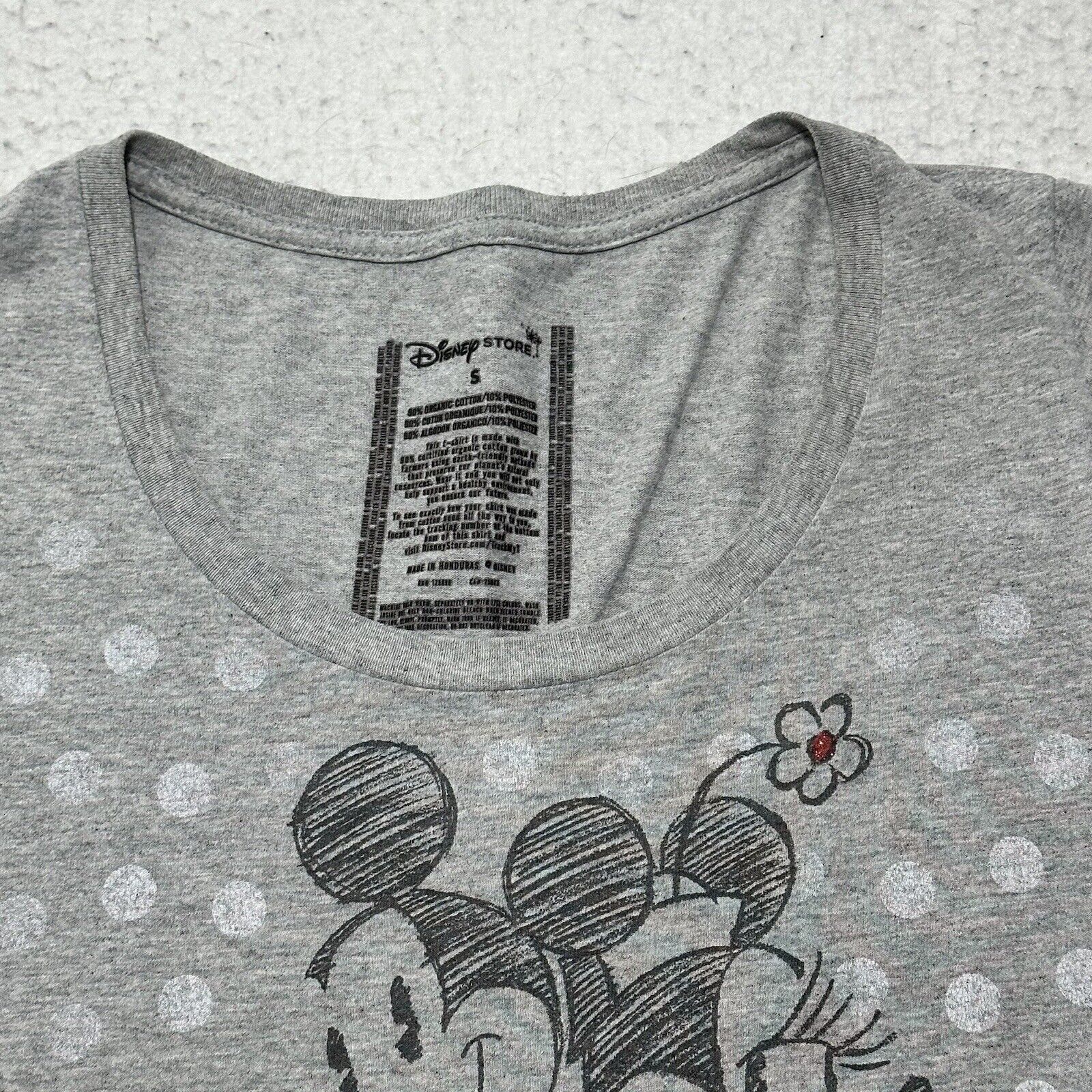 Disney Disney Small Mickey Minnie Mouse Gray Graphic T Shirt Size S / US 4 / IT 40 - 6 Thumbnail