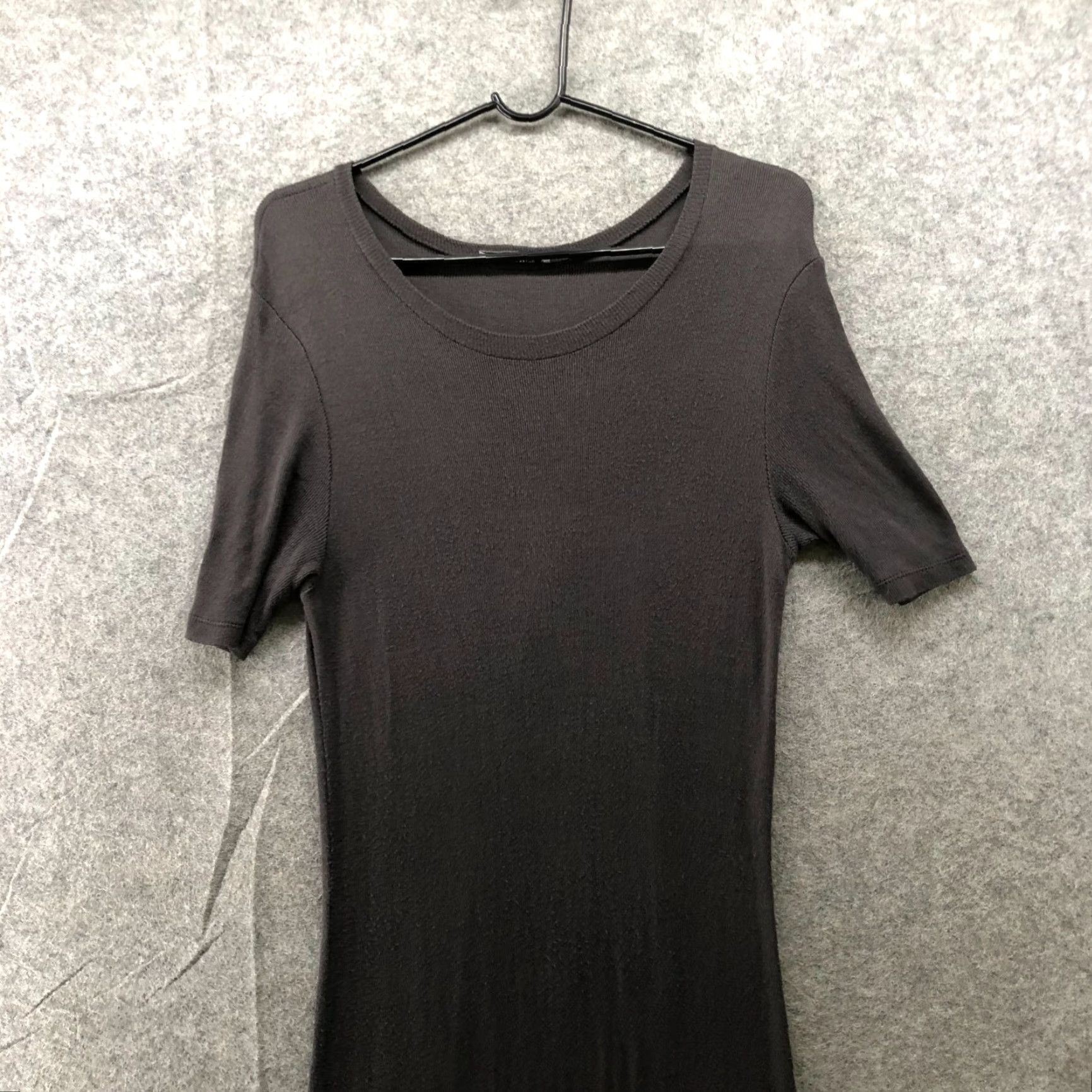 Zara VINTAGE? No. Zara Maxi T Shirt Dress Womens L Gray Short Sleeve Crewneck Size L / US 10 / IT 46 - 3 Thumbnail
