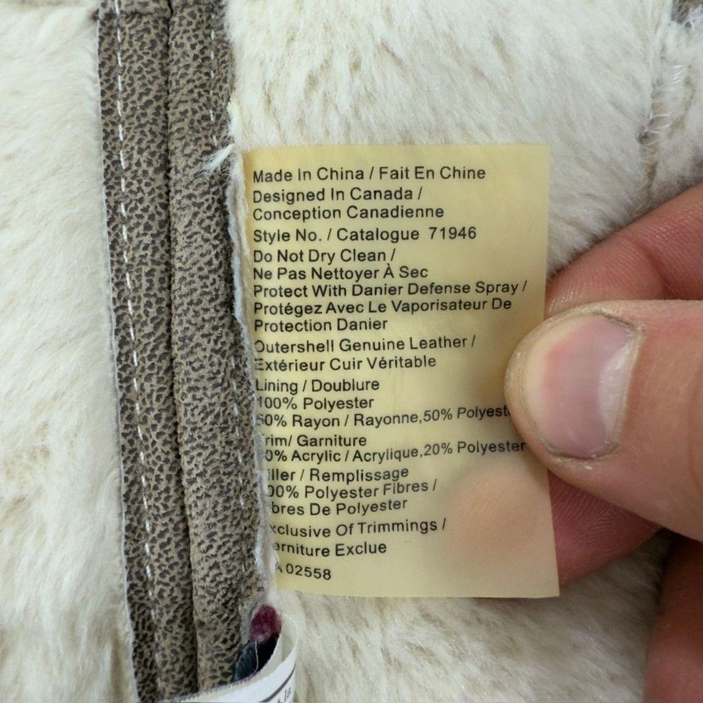 Danier Danier Brown Leather Jacket Sherpa Lining Women's Size 0 US Size XXS / US 00 / IT 34 - 6 Thumbnail