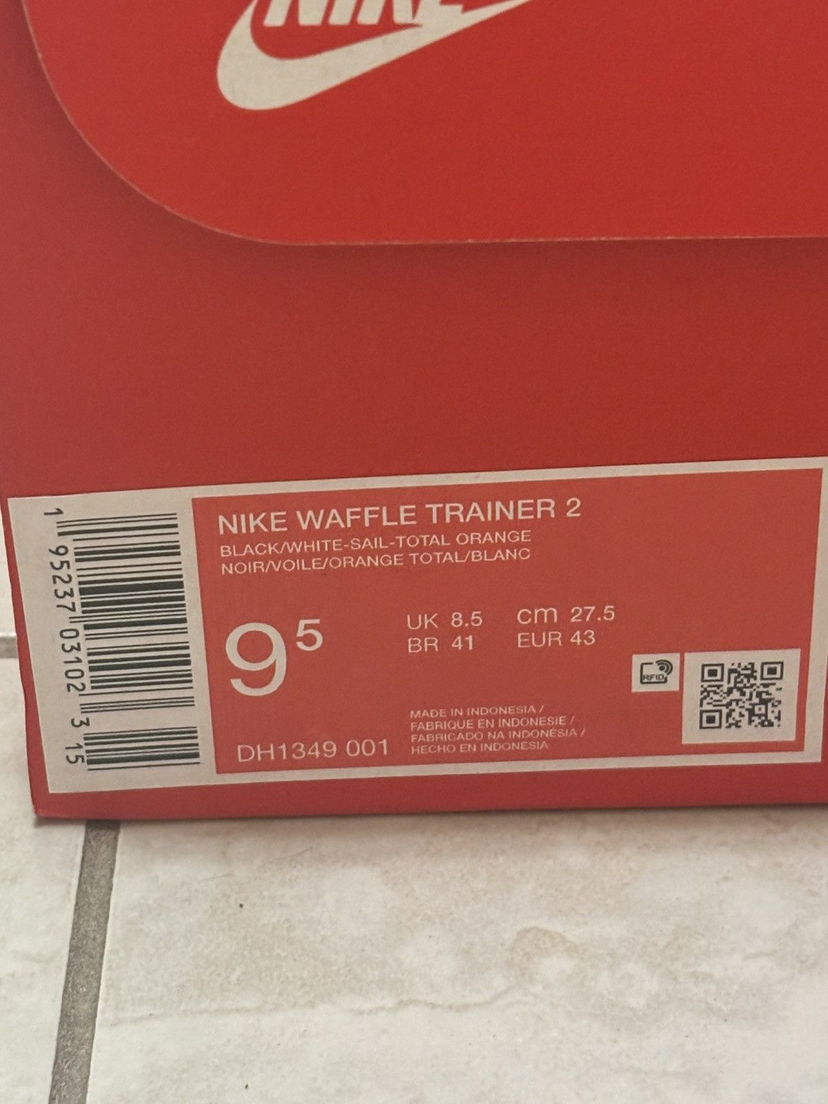Nike rare Nike Waffle Trainer 2 Black/White Shoe Size 9.5 Size US 9.5 / EU 42-43 - 13 Thumbnail