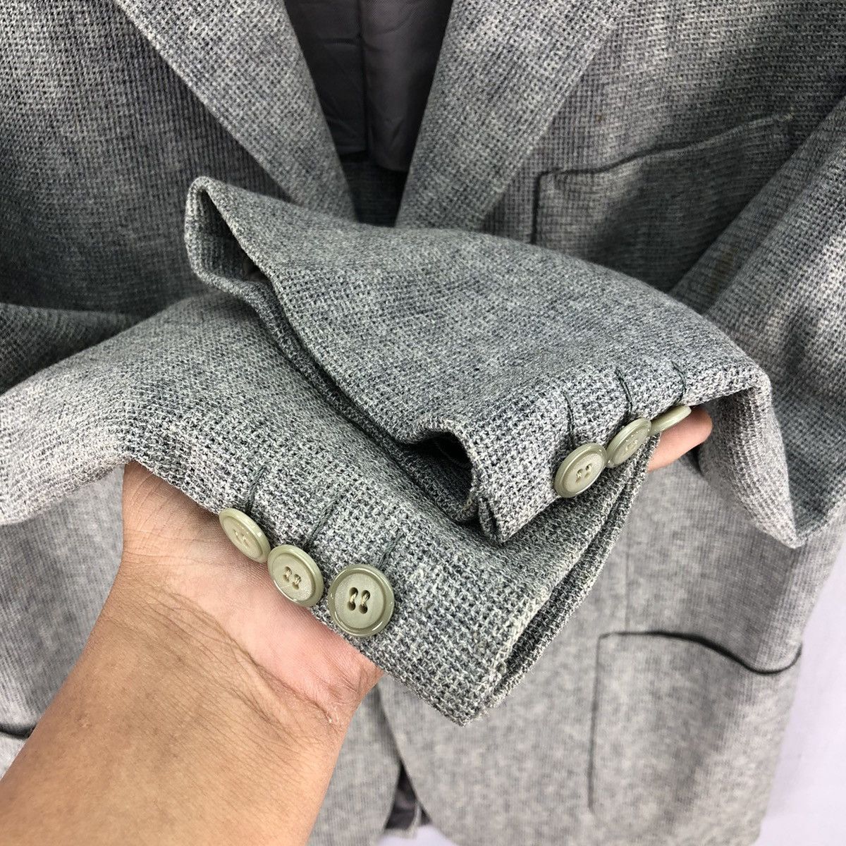 Japanese Brand Vintage 80's Takashimaya Blazer Burlap Fabric Size US M / EU 48-50 / 2 - 10 Thumbnail