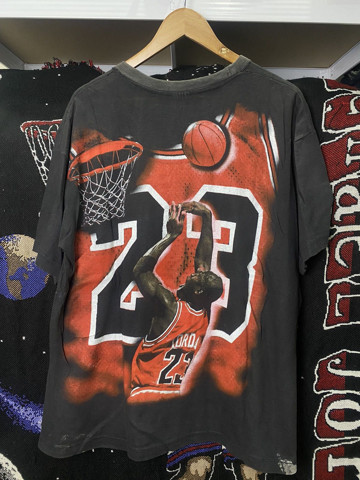 Rap Tees Vintage Michael Jordan Raptee 90s Size US XL / EU 56 / 4 - 2 Thumbnail