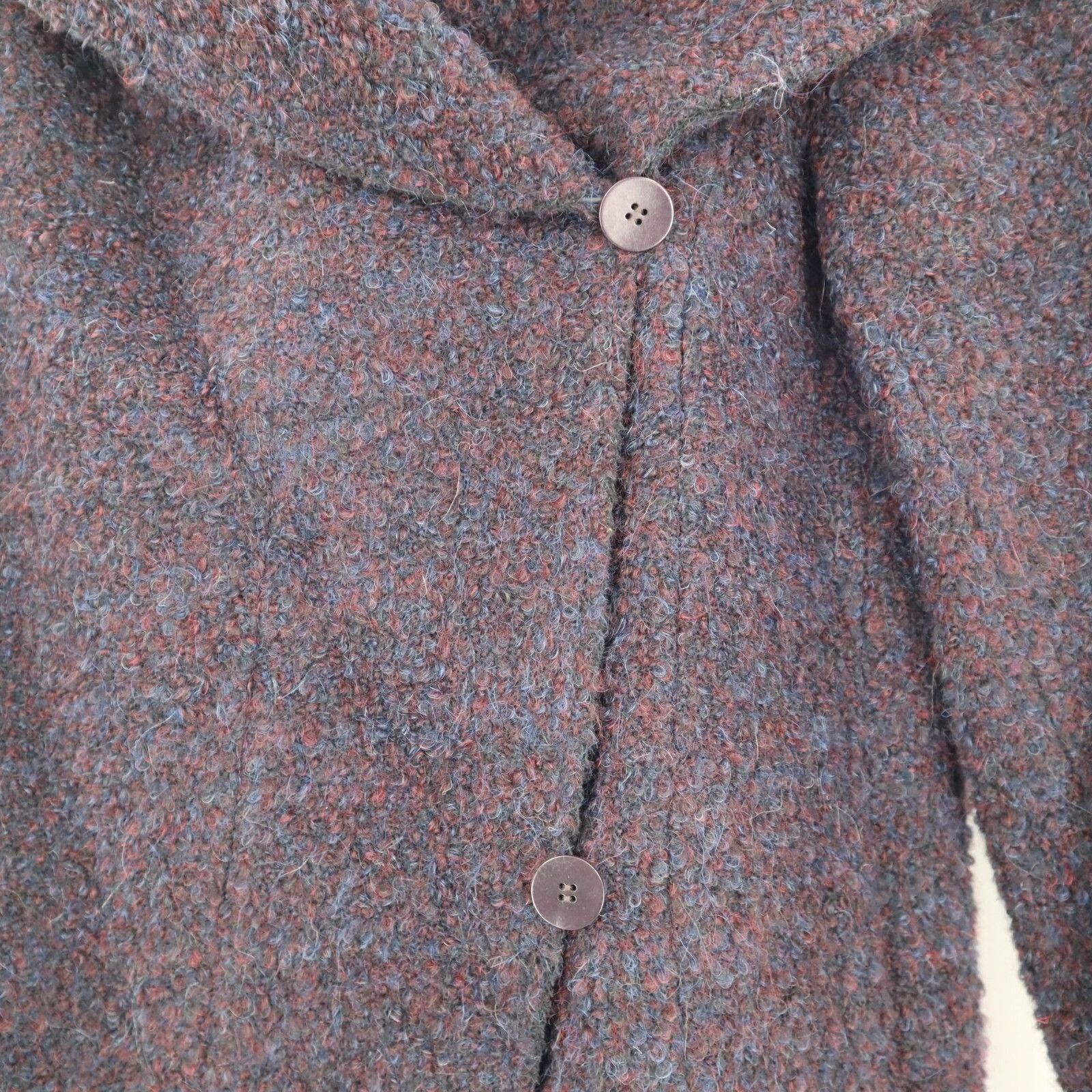 Zac Posen ZAC POSEN Camilla Cocoon Wrap Coat Women M Purple Wool Size M / US 6-8 / IT 42-44 - 2 Thumbnail