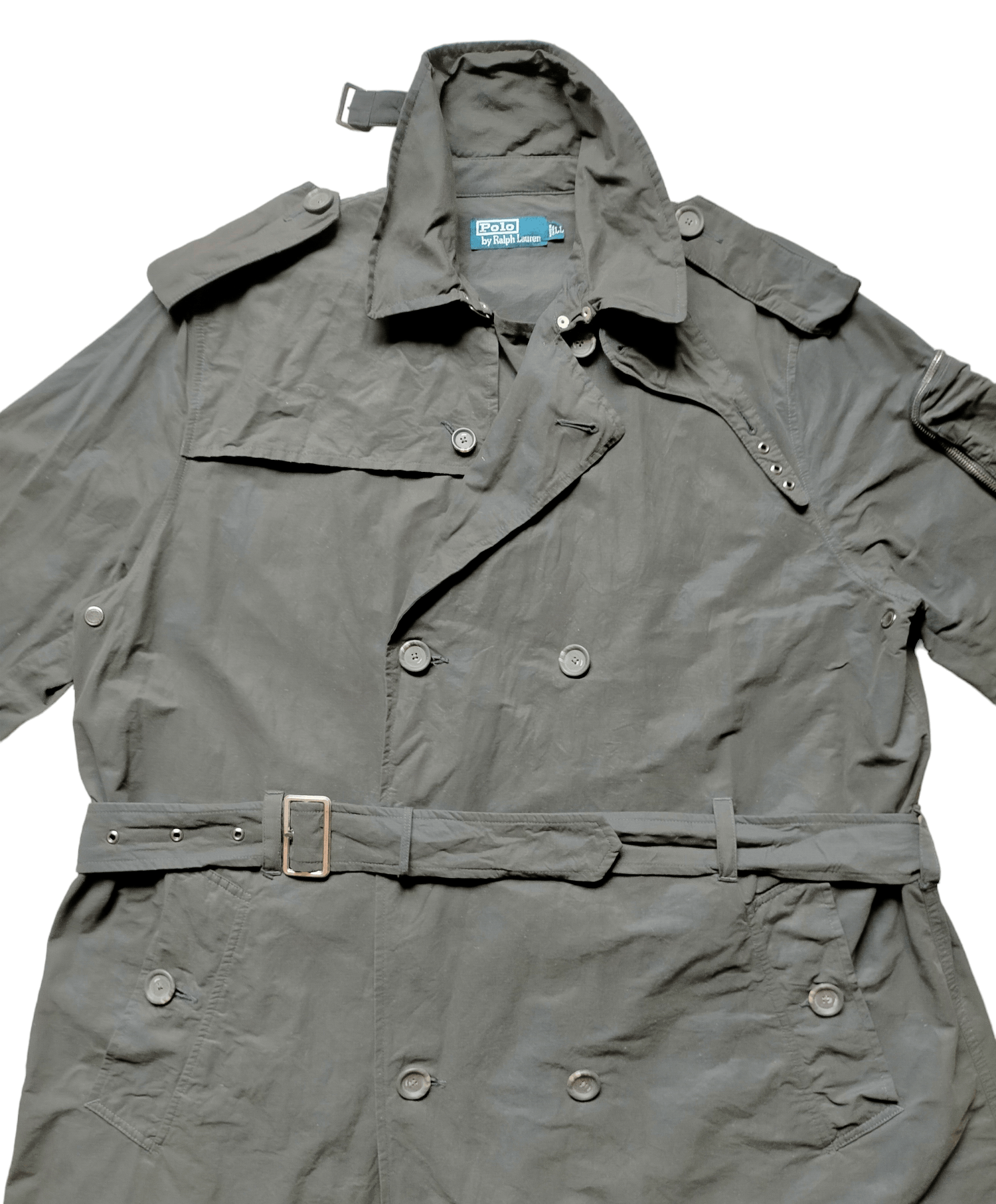 Polo Ralph Lauren Vintage Polo Ralph Lauren Long Trench Coat Size US L / EU 52-54 / 3 - 2 Thumbnail