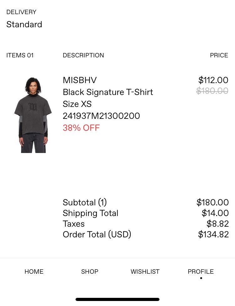 Misbhv MISBHV Signature T-Shirt Size US XS / EU 42 / 0 - 7 Thumbnail