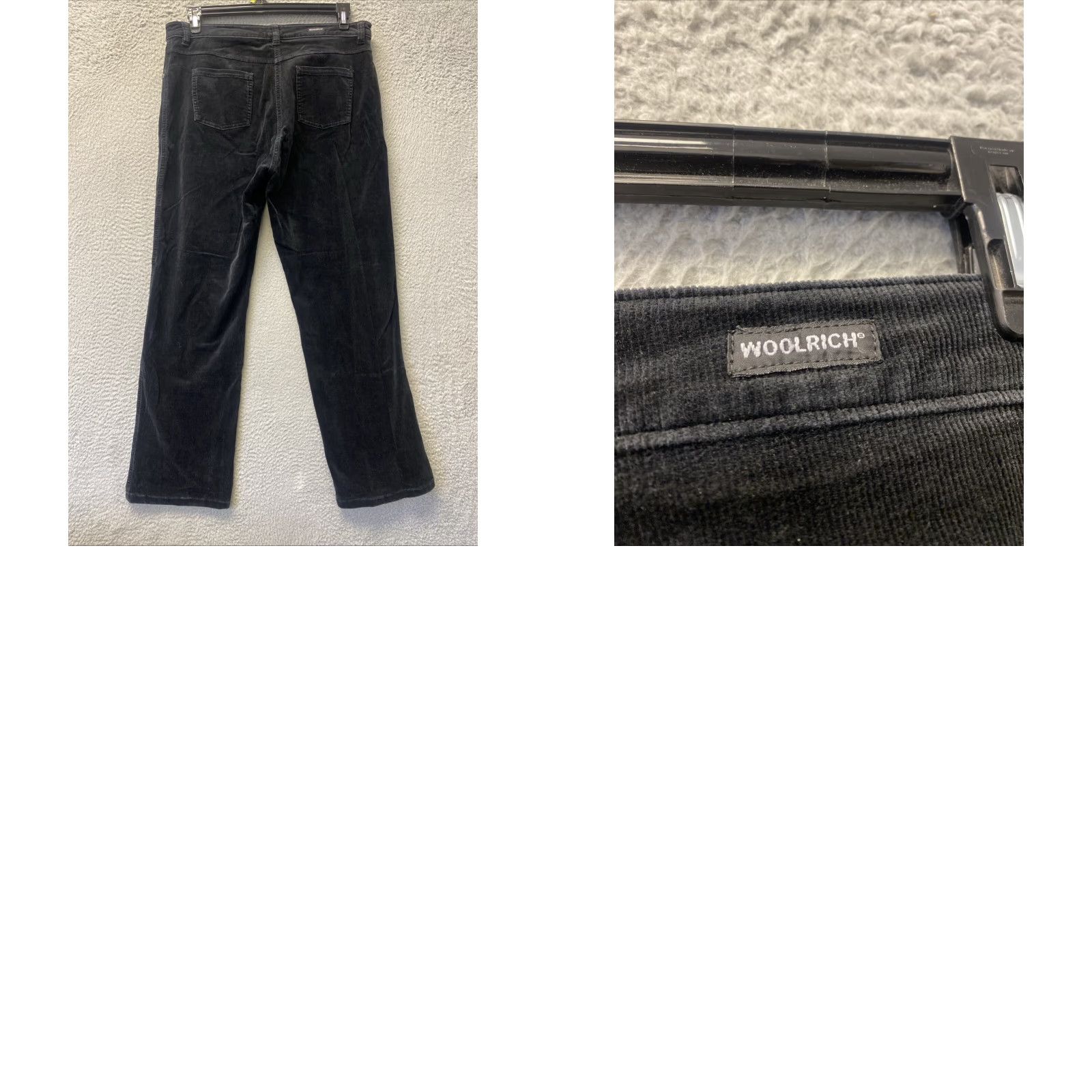 Vintage Woolrich Pants Womens 10 30 Black Velvet Dress Straight Leg Casual Bohemian 90s Size 32" / US 10 / IT 46 - 8 Thumbnail