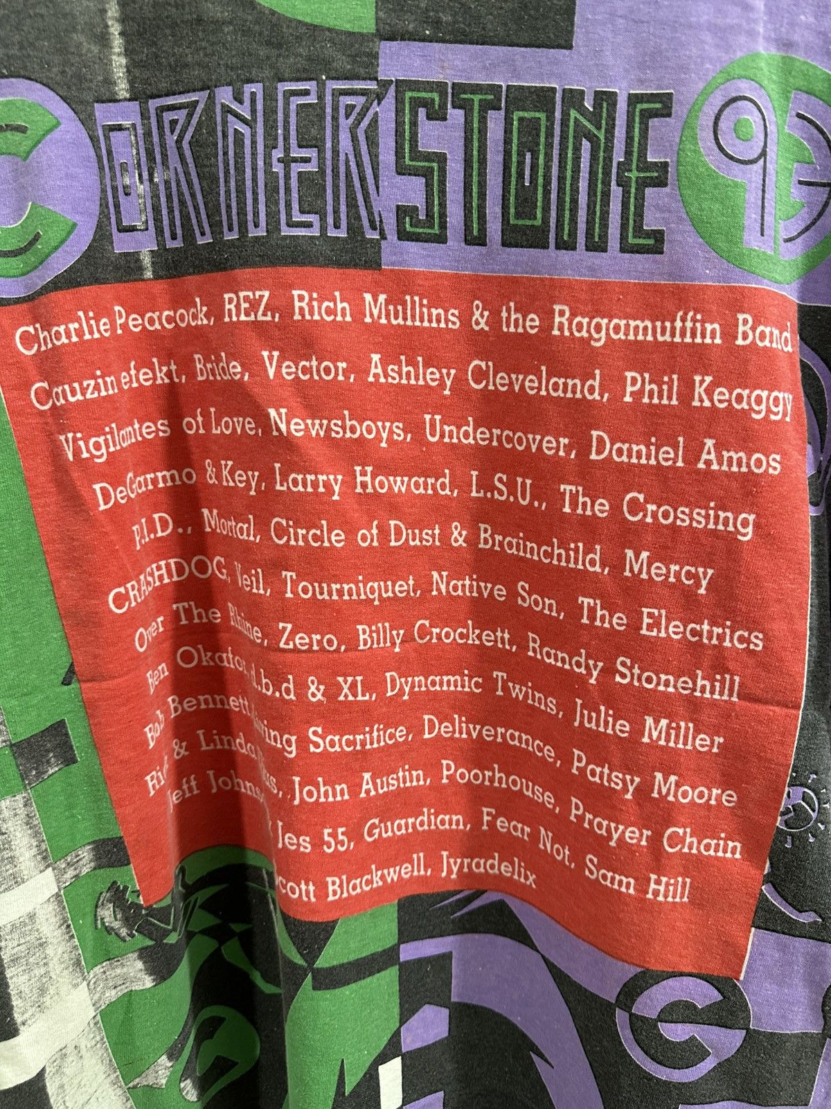 Band Tees × Vintage Vintage 1993 Corner Stones Festival AOP Shirt Size US XL / EU 56 / 4 - 12 Thumbnail
