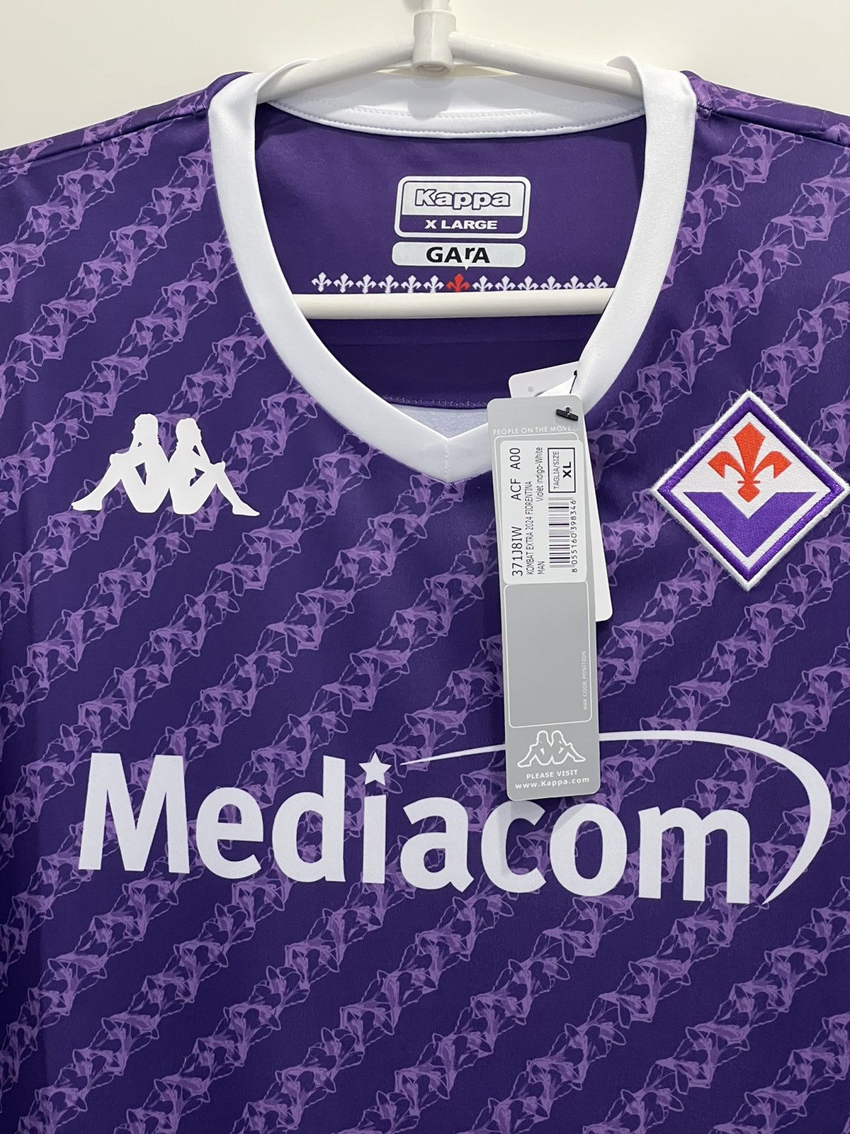 Kappa Fiorentina kappa Jersey soccer italian soccer Calcio Size US XL / EU 56 / 4 - 7 Thumbnail