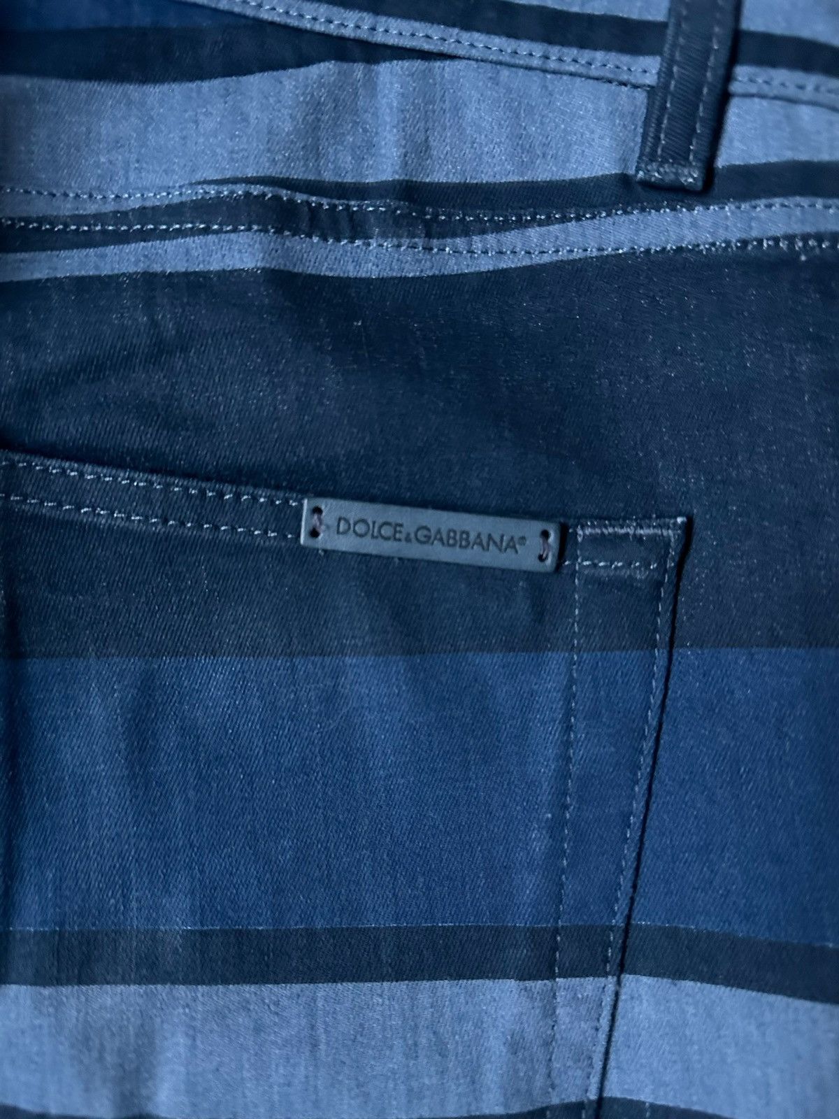 Dolce & Gabbana Dolce & Gabbana Denim stripes Size US 32 / EU 48 - 6 Thumbnail