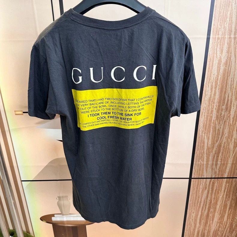 Gucci Gucci Classic black and gray cat made old short sleeves 250 Size US S / EU 44-46 / 1 - 2 Thumbnail
