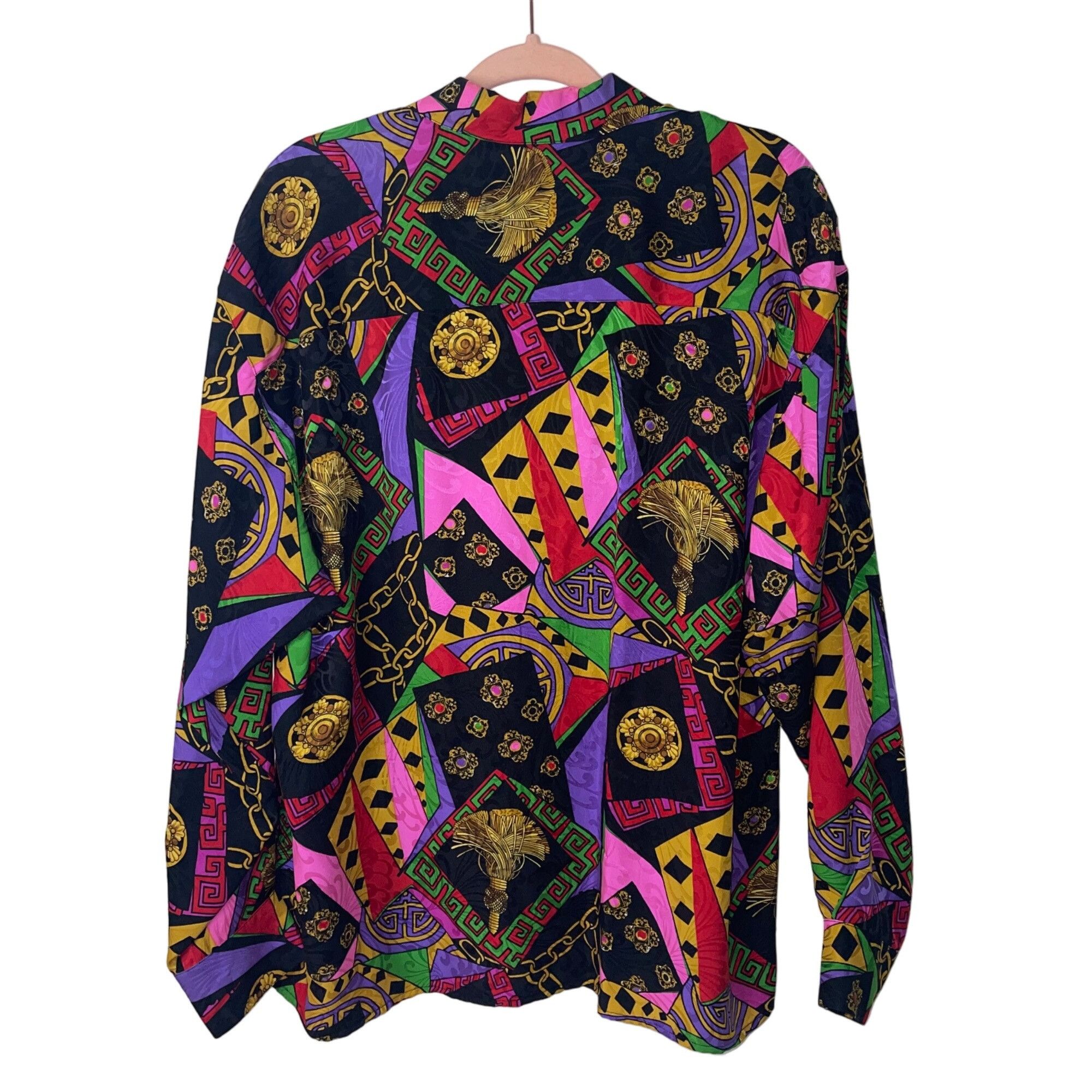 Classiques Vintage Womens Blouse Size 14 Multicolor