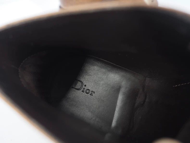 Dior DiorDark brown retro mid-top leather boots 2503-Nextarrow Size US 6 / EU 39 - 7 Thumbnail