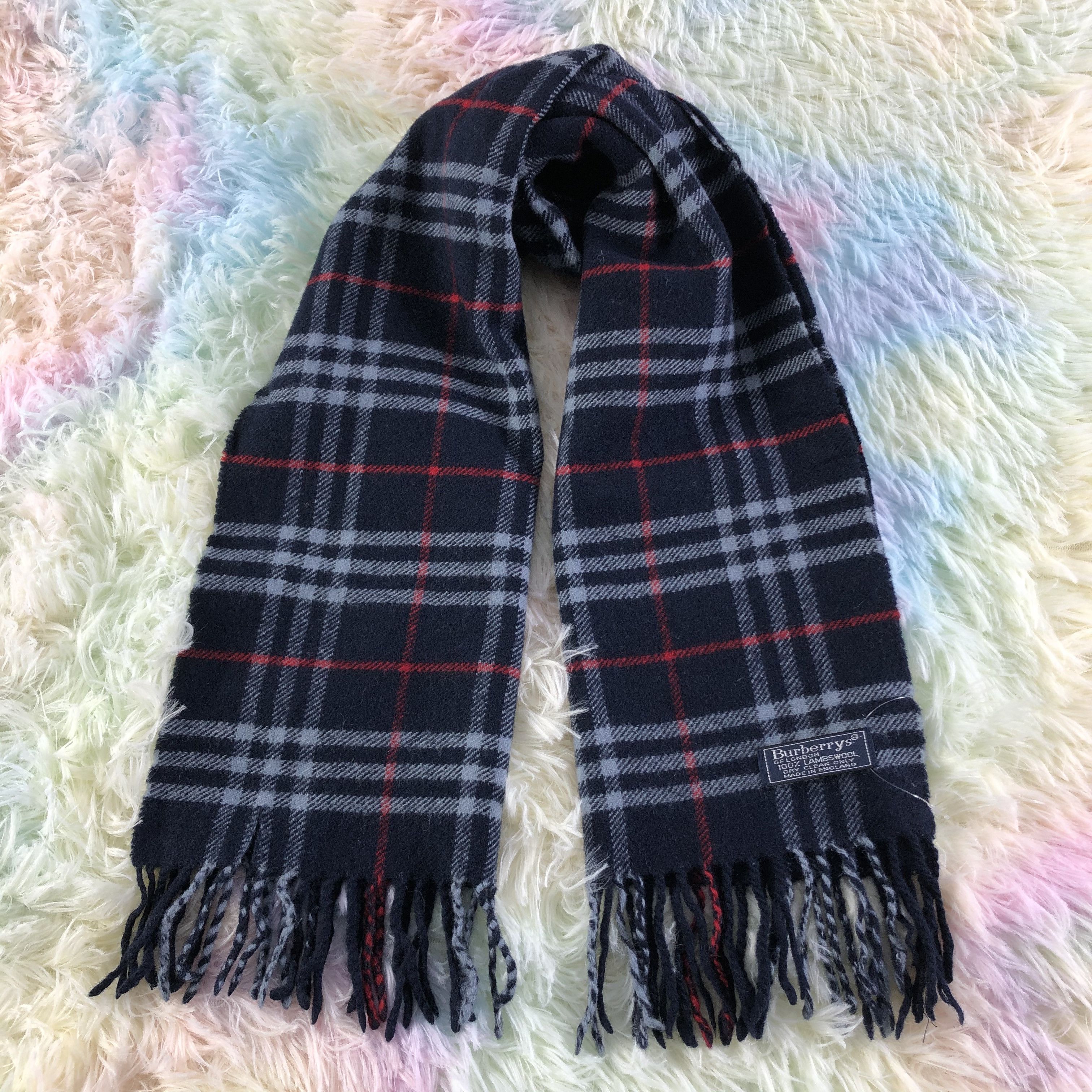 Burberry × Vintage Burberry Scarf / Muffler / Neckwear - KM86 Size ONE SIZE - 1 Thumbnail