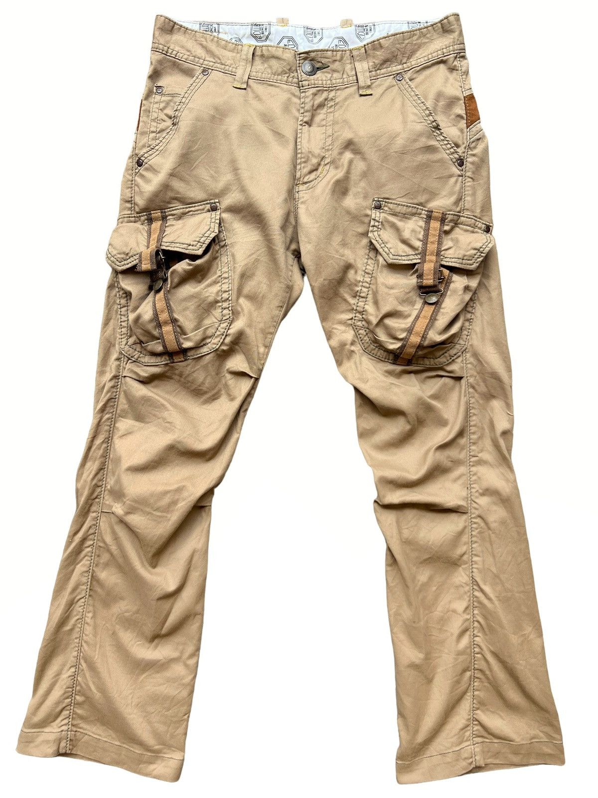 Edwin Edwin Multipocket Cargo Bondage Paracute Flare Pants 33x30 Size US 33 - 2 Thumbnail
