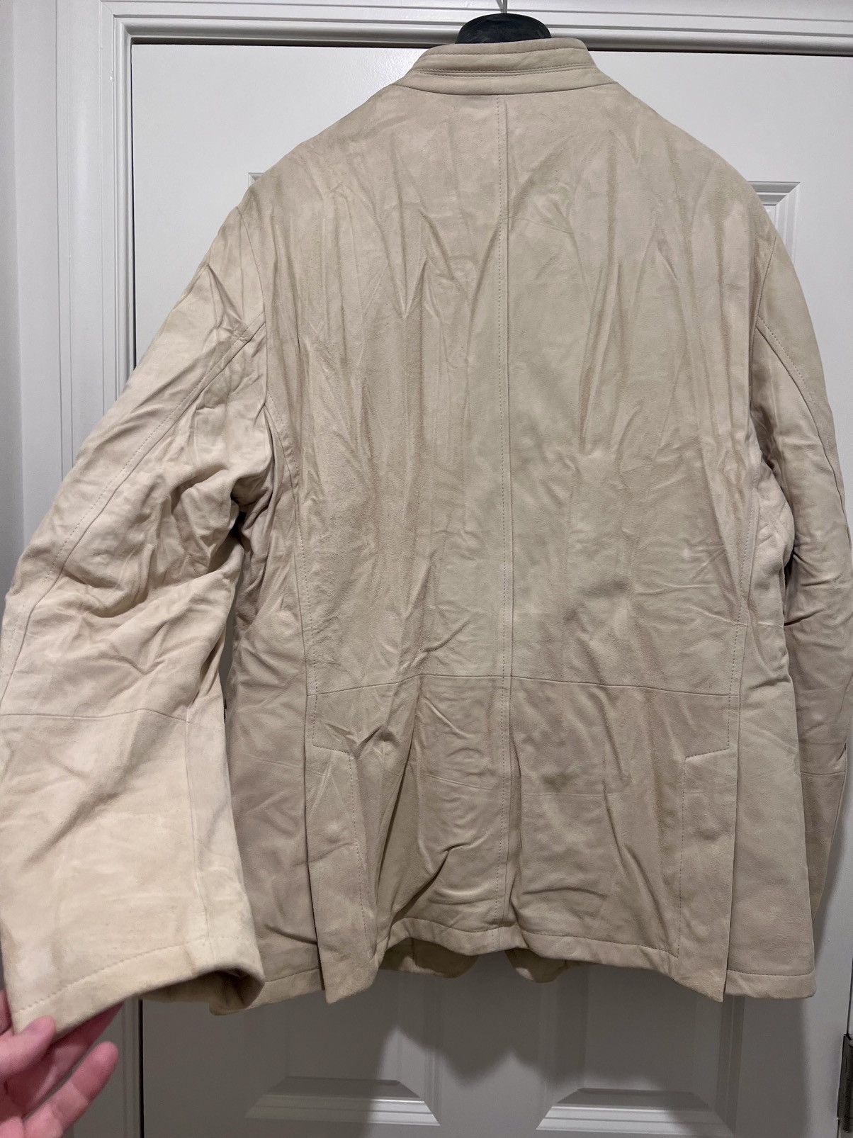 Eleventy Unreal Eleventy Lambskin Suede & White Goose Down Jacket Size US L / EU 52-54 / 3 - 10 Thumbnail