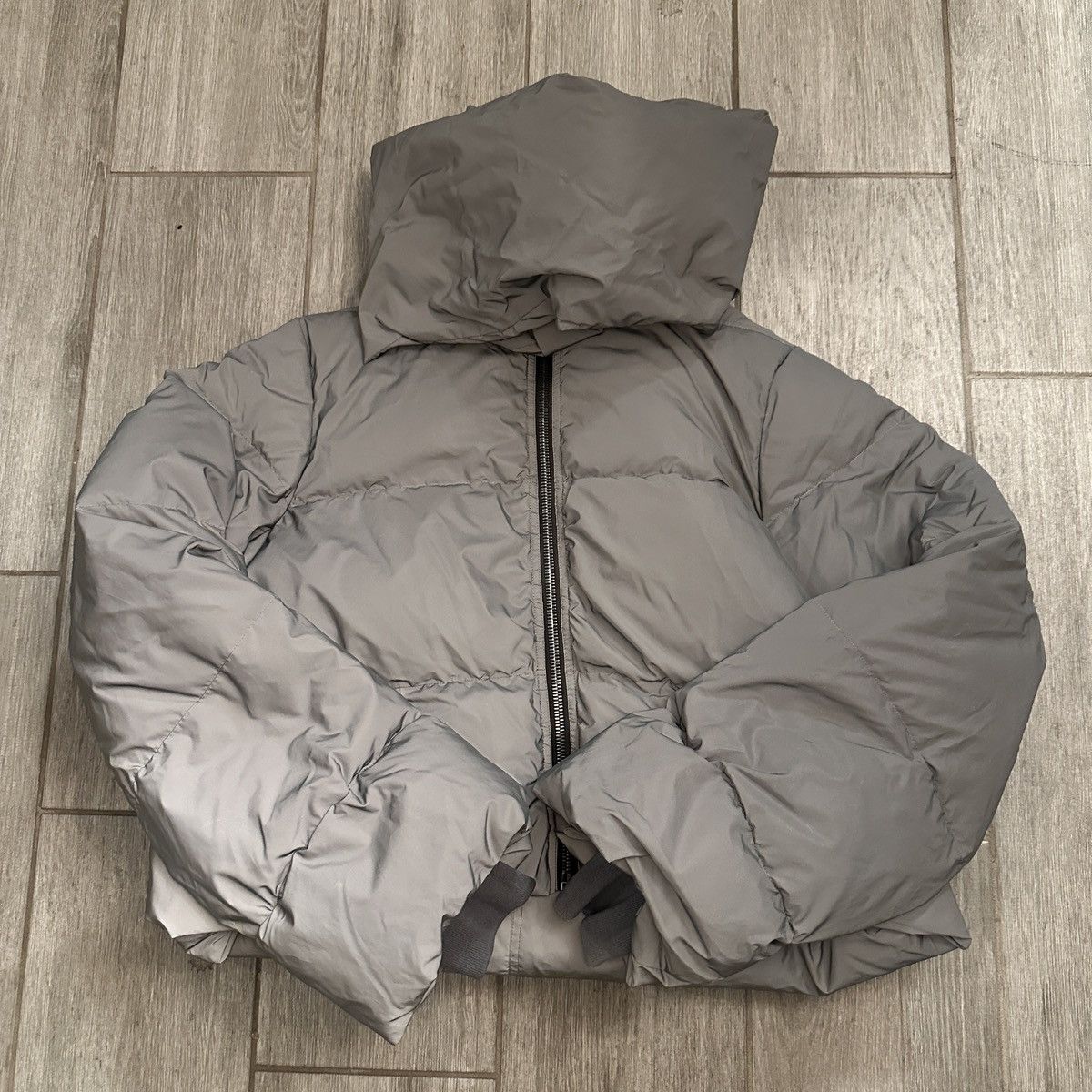 Rick Owens Rick Owens Funnel Neck Puffer Jacket Reflective 3M $3,375 Size M / US 6-8 / IT 42-44 - 2 Thumbnail