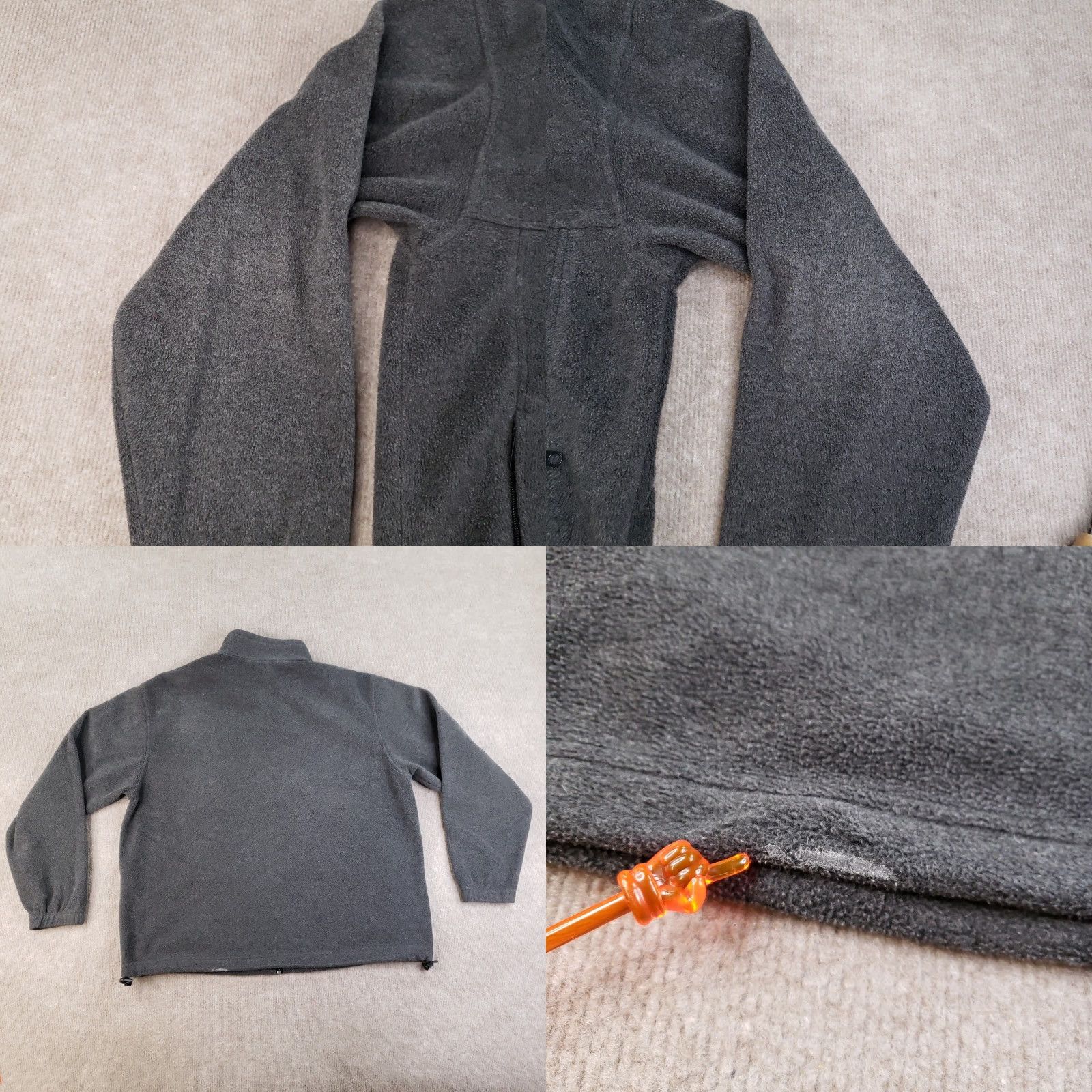 Layer 8 Columbia Jacket Mens XL Gray Full Zip Fleece Outdoor Layer Mock Neck Wind-Resistant Pockets Zipper Embroidered Logo 90s? (no, not 90s) Size US XL / EU 56 / 4 - 9 Thumbnail