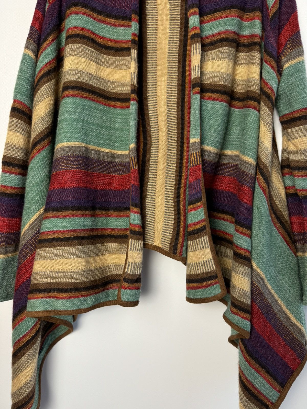 Lauren Ralph Lauren × Vintage Lauren Ralph Lauren Stripes Wool/Linen Cardigan Size S / US 4 / IT 40 - 4 Thumbnail