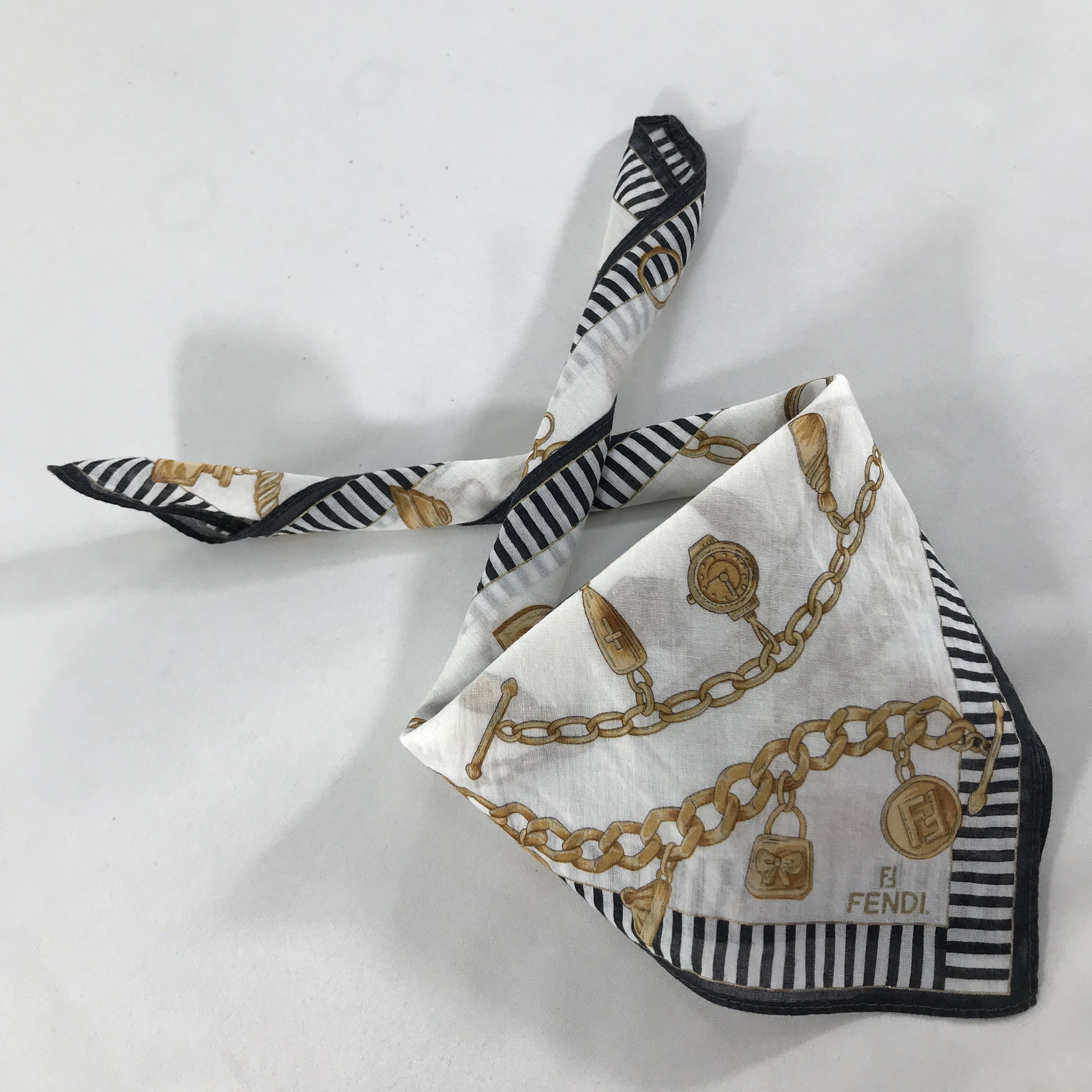 Vintage Vintage Fendi Bandana / Handkerchief / Neckerchief - S1887 Size ONE SIZE - 5 Thumbnail