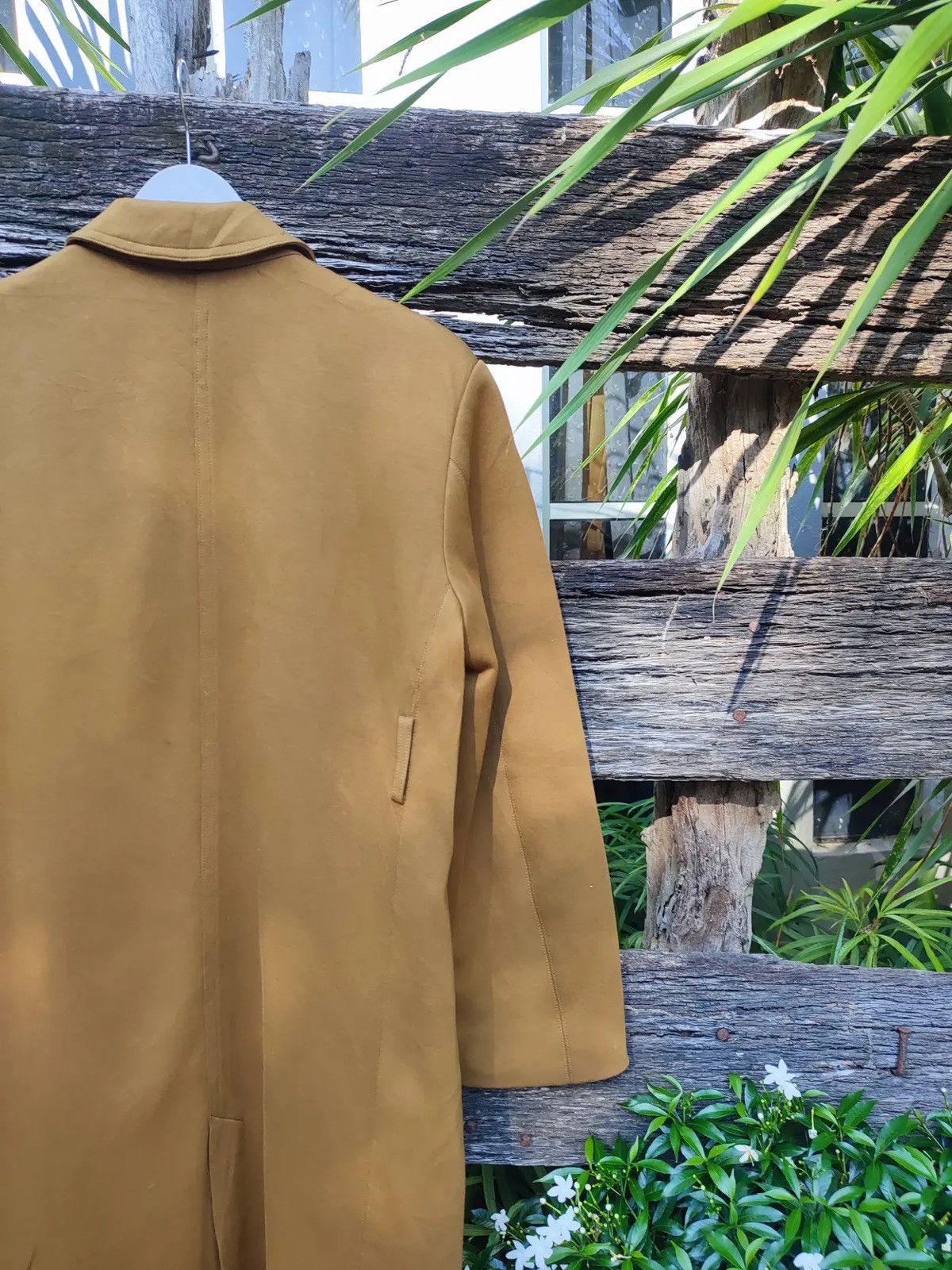 Christophe Lemaire Uniqlo U Camel Brown Minimalist Long Coat – Size L Size US L / EU 52-54 / 3 - 8 Thumbnail