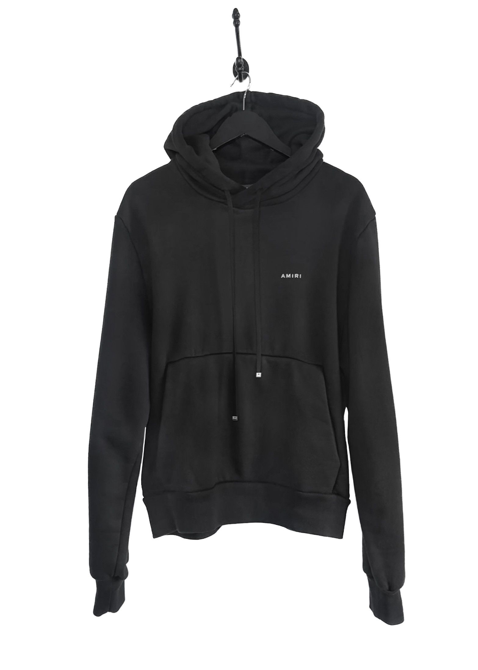 Amiri Amiri Black Small Logo Terrycloth Hoodie Size US M / EU 48-50 / 2 - 1 Thumbnail