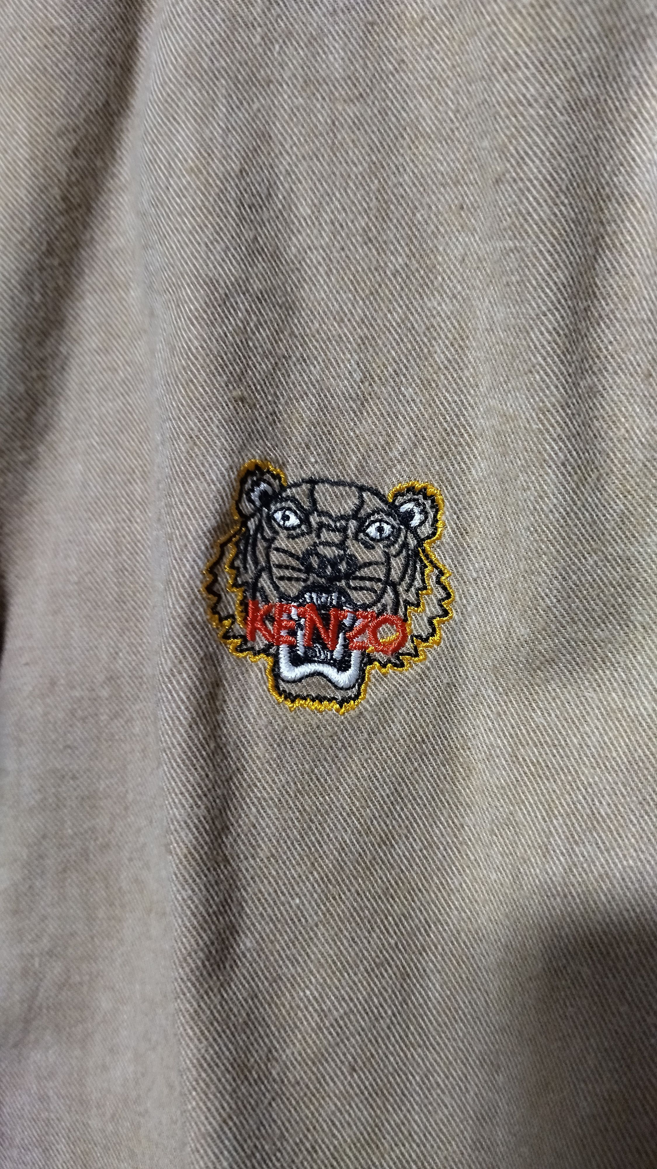 Kenzo Kenzo Tiger beige up button shirt Size US M / EU 48-50 / 2 - 2 Thumbnail