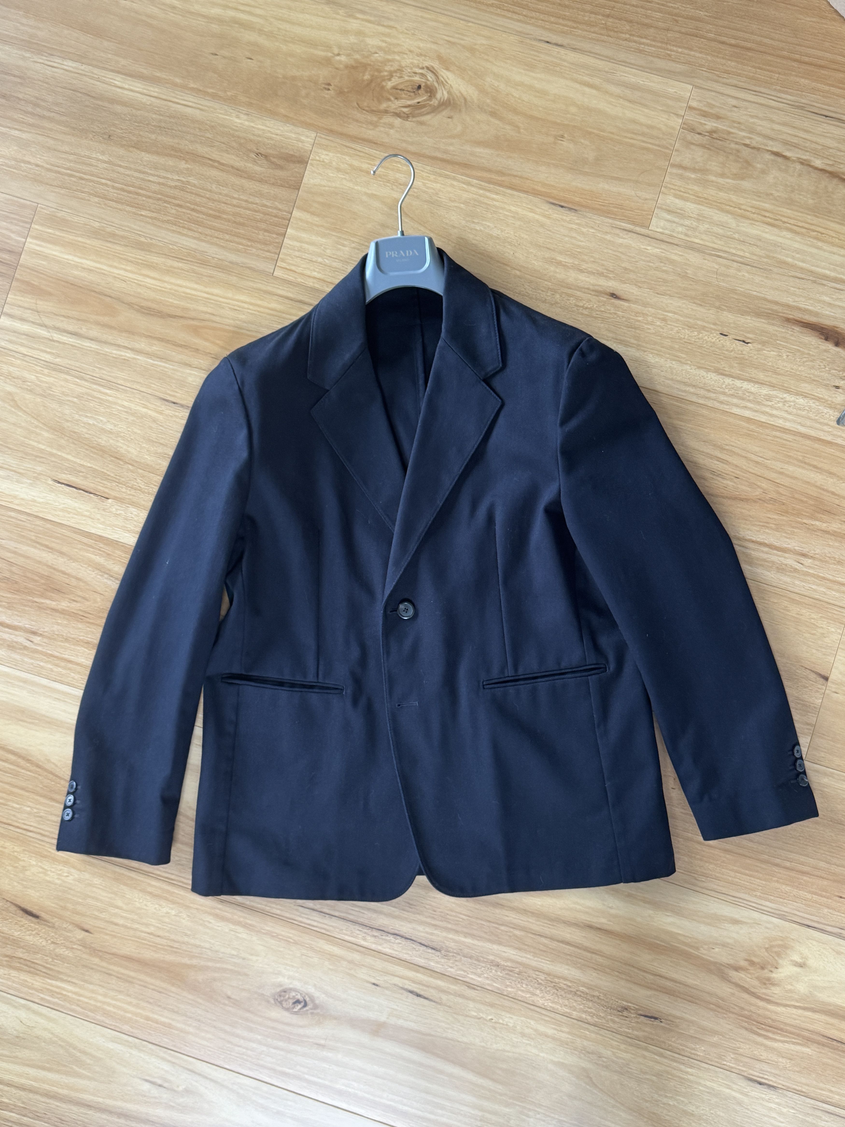 Prada Prada Drill Blazer Boxy Fit Reverse Triangle - 52R Size US L / EU 52-54 / 3 - 4 Thumbnail