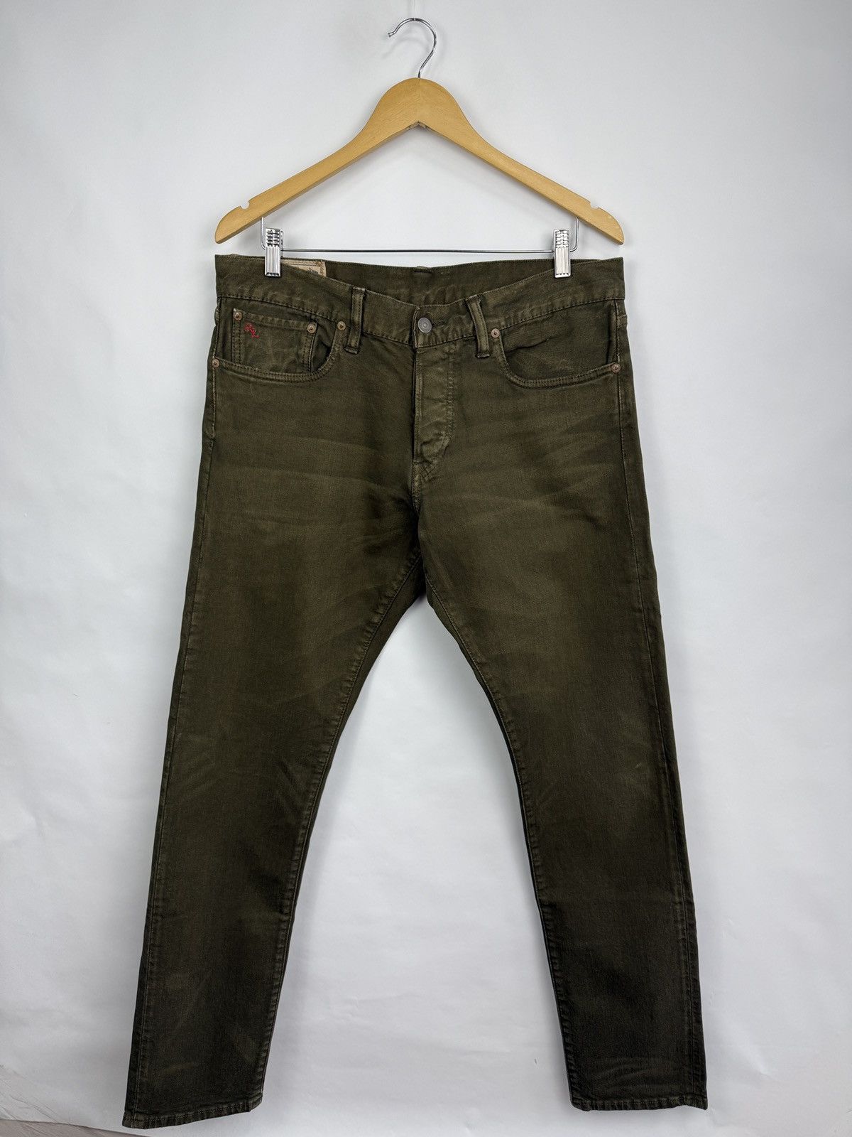Denim & Supply Ralph Lauren 🇺🇸 Vintage Ralph Lauren Sullivan Slim Jeans Olive USA Style Size US 34 / EU 50 - 3 Thumbnail