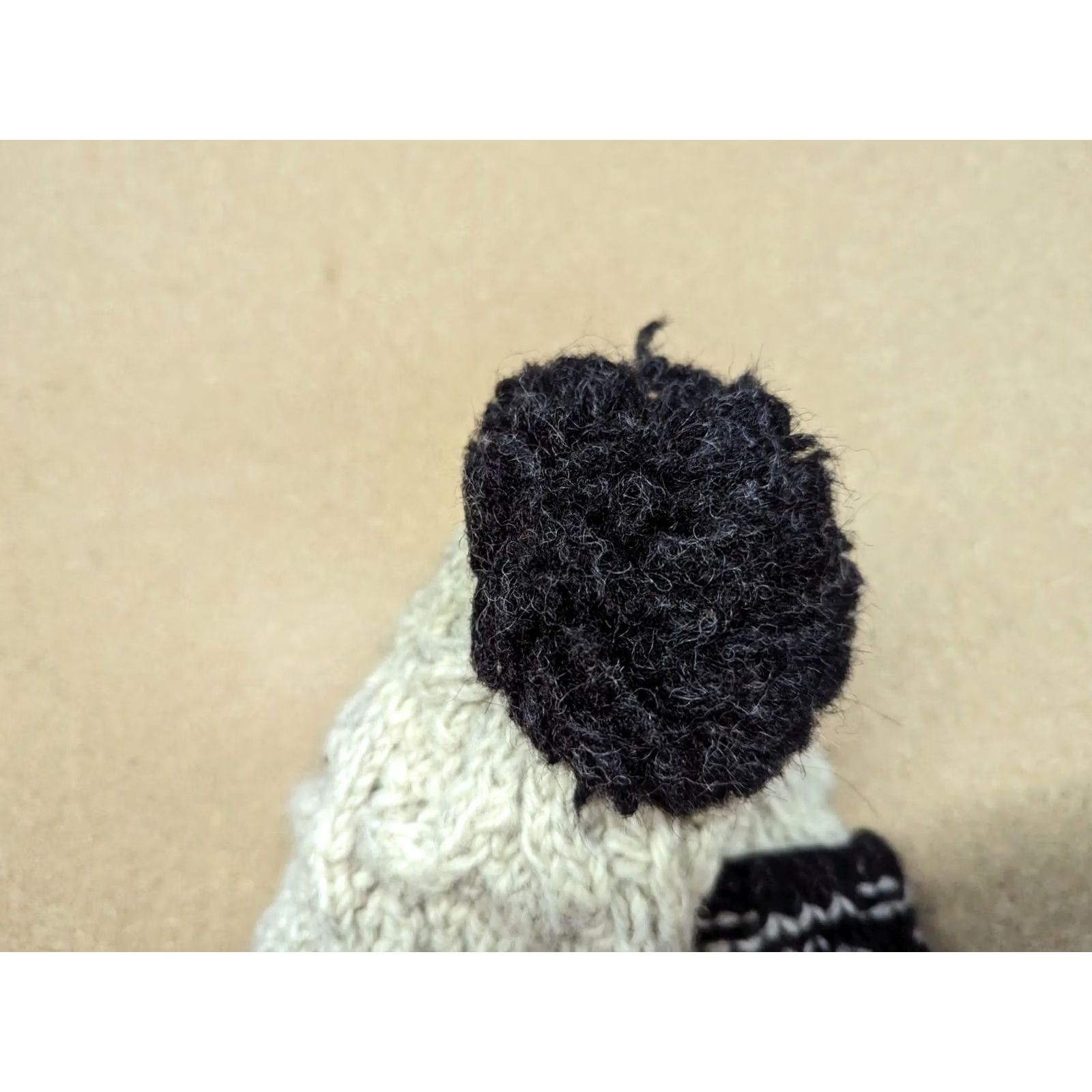 Vintage VINTAGE Alpalaya Beanie Hat One Size Knitted Pom Pom Cable Knit Nepal Wool Size ONE SIZE - 4 Thumbnail
