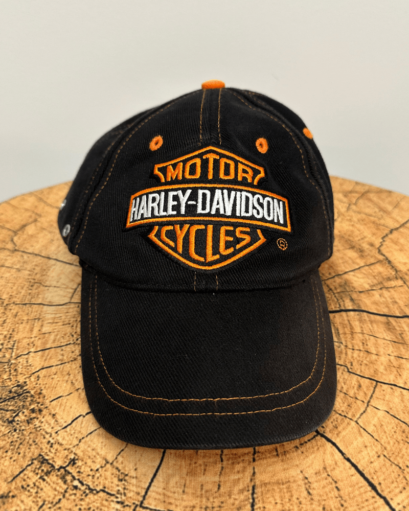 Harley Davidson Vintage Harley Davidson Motorcycles Logo Strap Back Cap Hat Size ONE SIZE - 2 Thumbnail