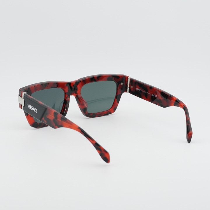 Versace Versace VE4464F 545787 Sunglasses Black / Red Rectangle Fram Size ONE SIZE - 7 Thumbnail