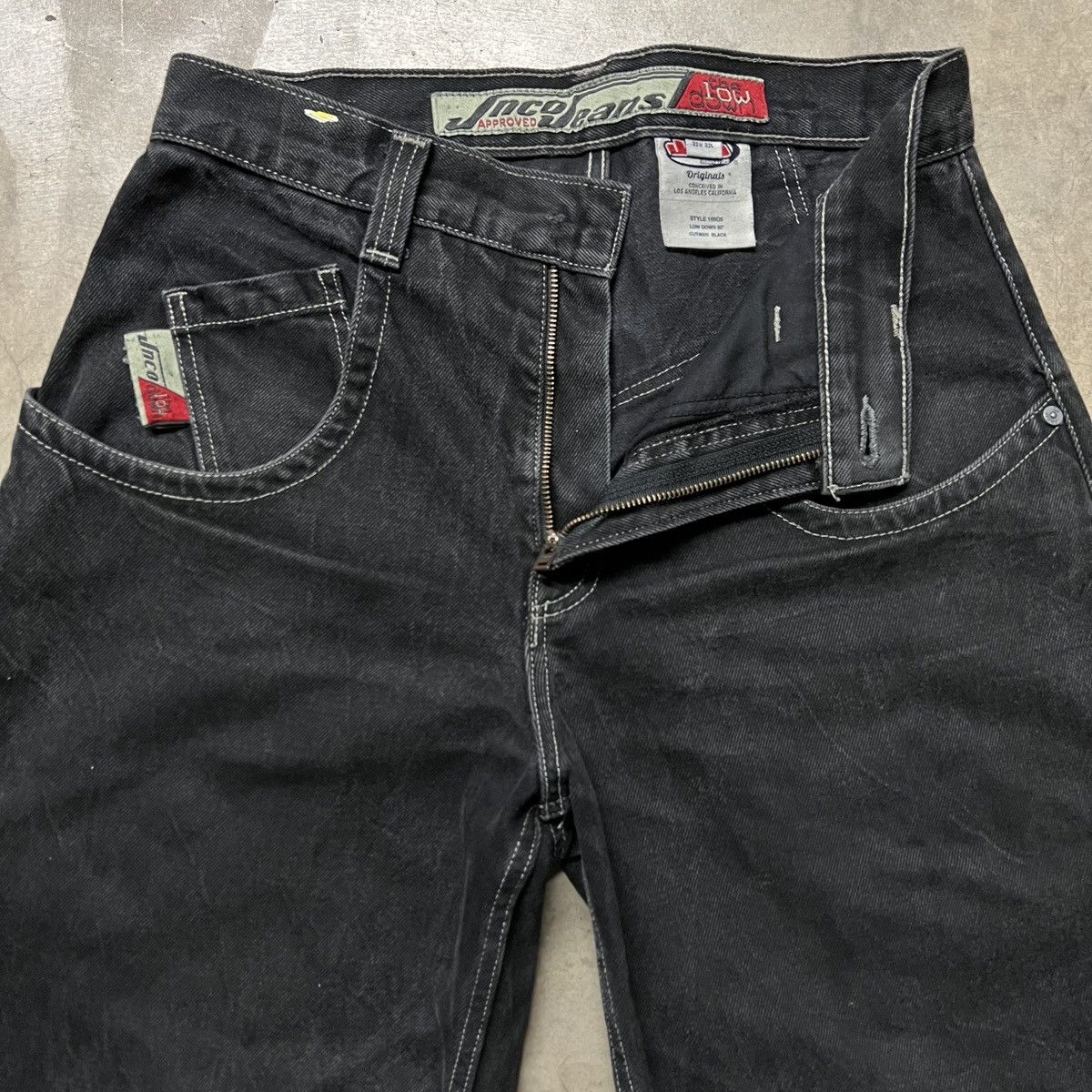 JNCO × Southpole × Vintage Vintage 2000’s JNCO Black BAGGY Wide-Leg Denim Jeans Size US 32 / EU 48 - 7 Thumbnail