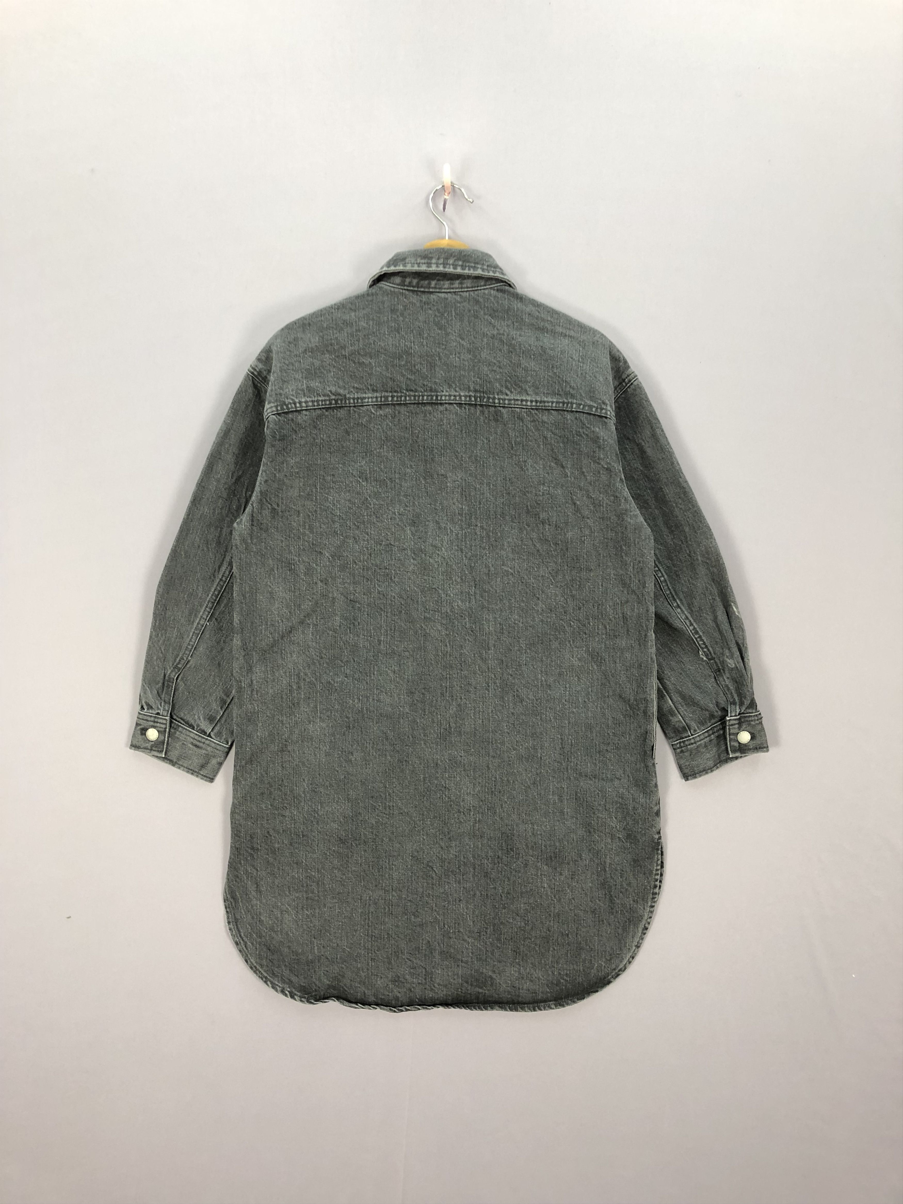 GU Vintage Japanese Denim Jeans Long Jacket Shirt Button Ups Size US L / EU 52-54 / 3 - 2 Thumbnail