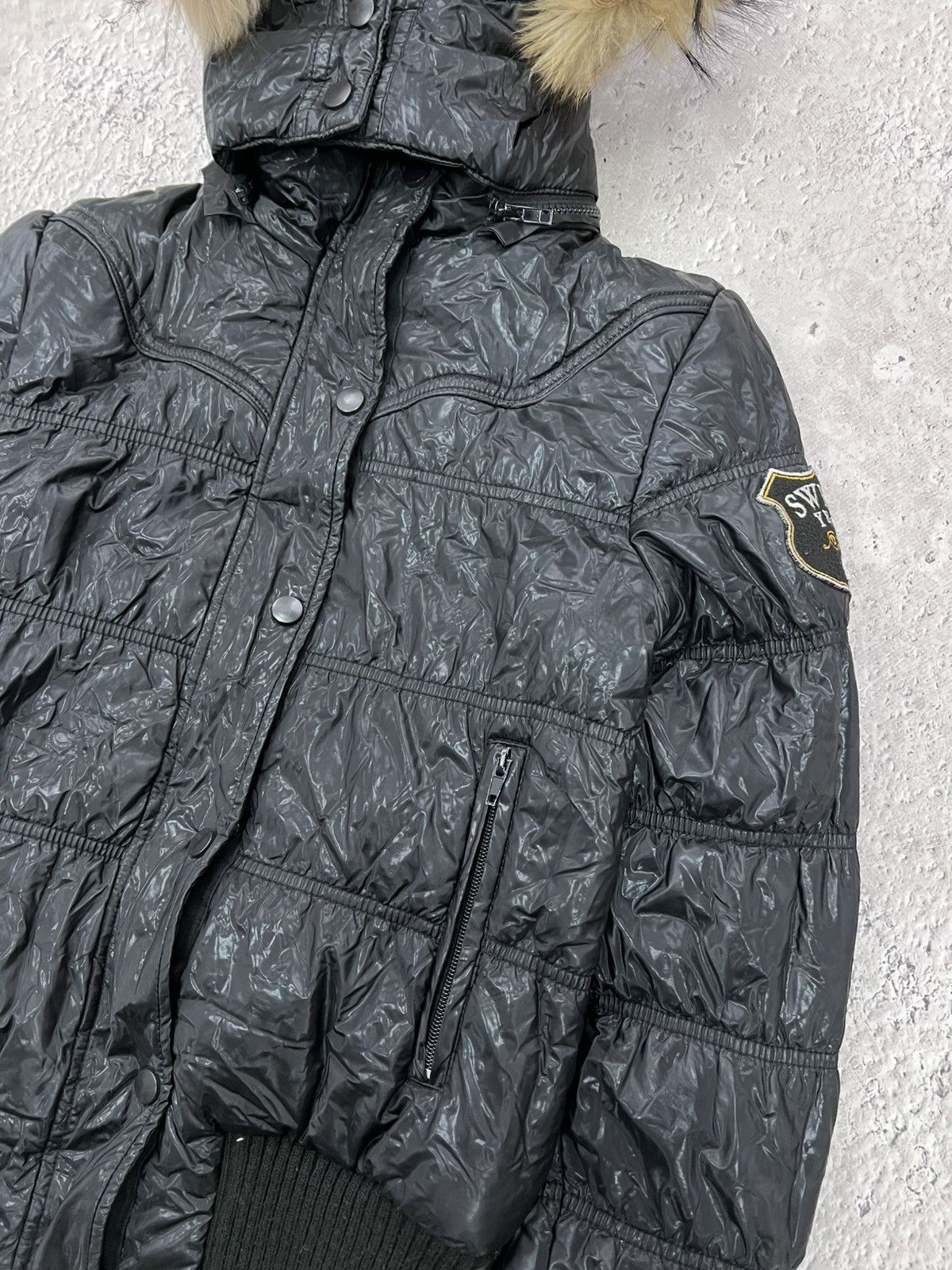 Hysteric Glamour × If Six Was Nine × Le Grande Bleu (L.G.B.) 2000s Japanese Punk Grunge Fur PUFFER Jacket opium style Size S / US 4 / IT 40 - 5 Thumbnail