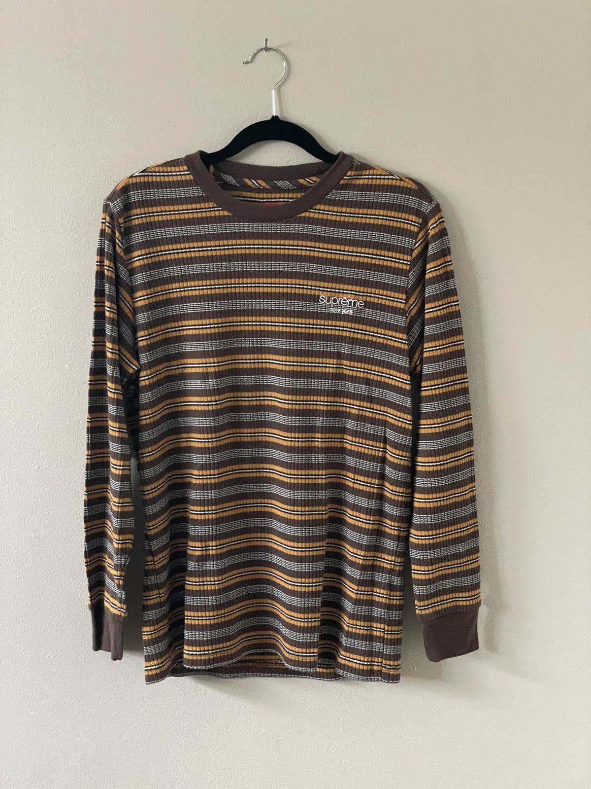 Supreme Supreme Raised Stripe Long Sleeve T-Shirt Size US M / EU 48-50 / 2 - 1 Thumbnail