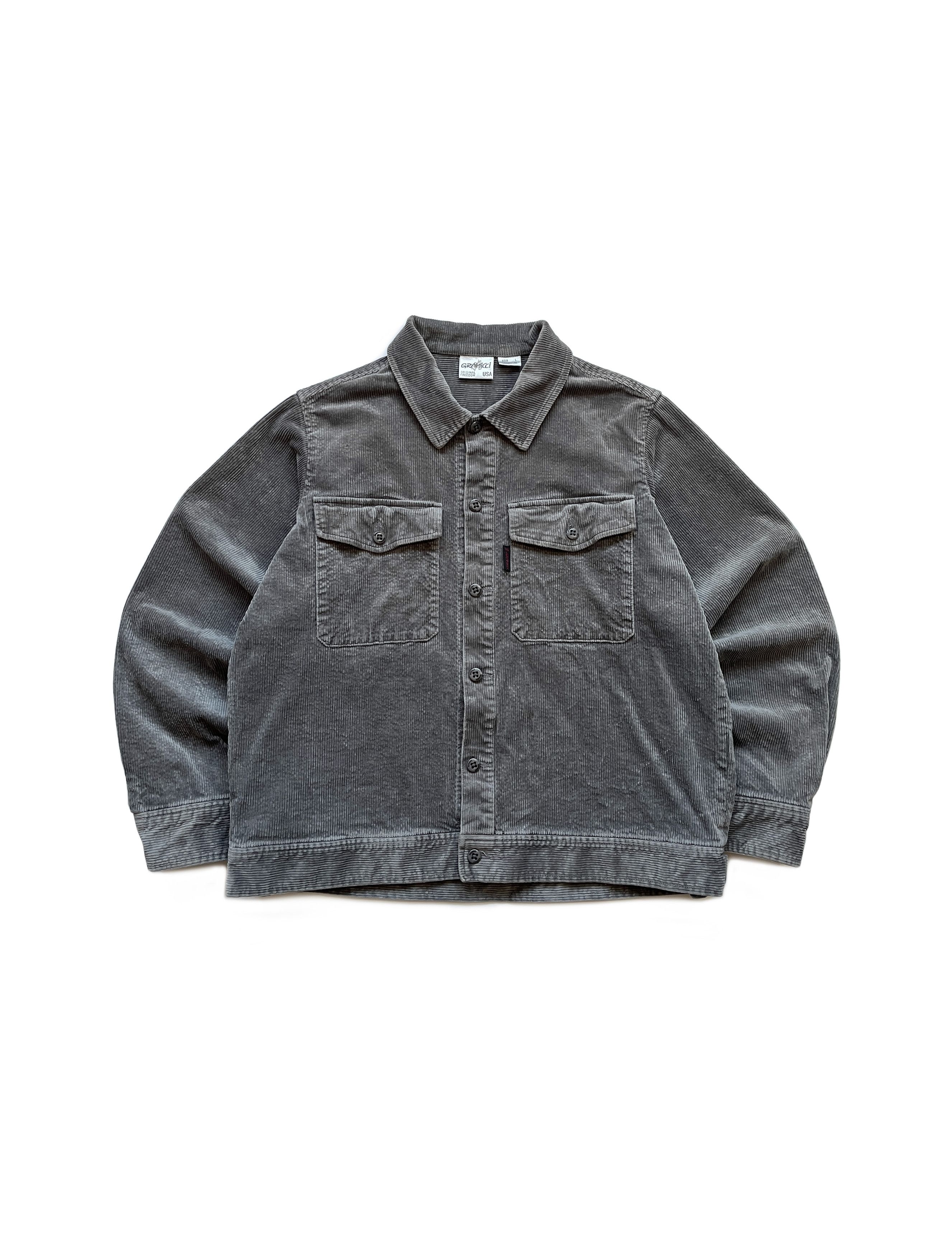 Gramicci Vintage Gramicci Corduroy Trucker Jacket Grey Size US M / EU 48-50 / 2 - 1 Thumbnail