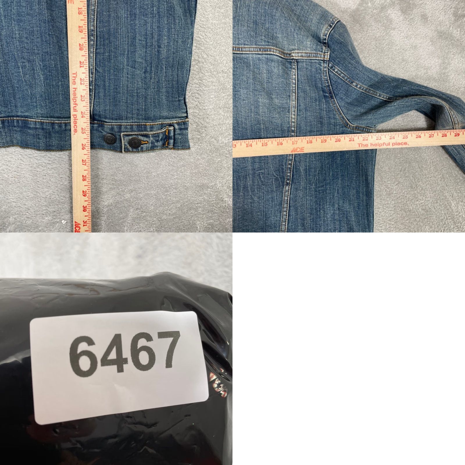 Aeropostale Aeropostale Denim Jacket Women L Blue Trucker Cotton Stretch Basic Jacket Bohemian Casual Everyday Vintage? No (omit) Size L / US 10 / IT 46 - 8 Thumbnail