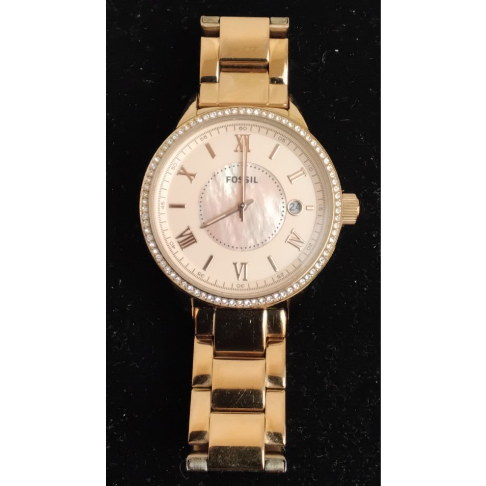 Fossil Fossil Watch Ladies BQ1108 Rose Gold Stainless Steel Size ONE SIZE - 2 Thumbnail