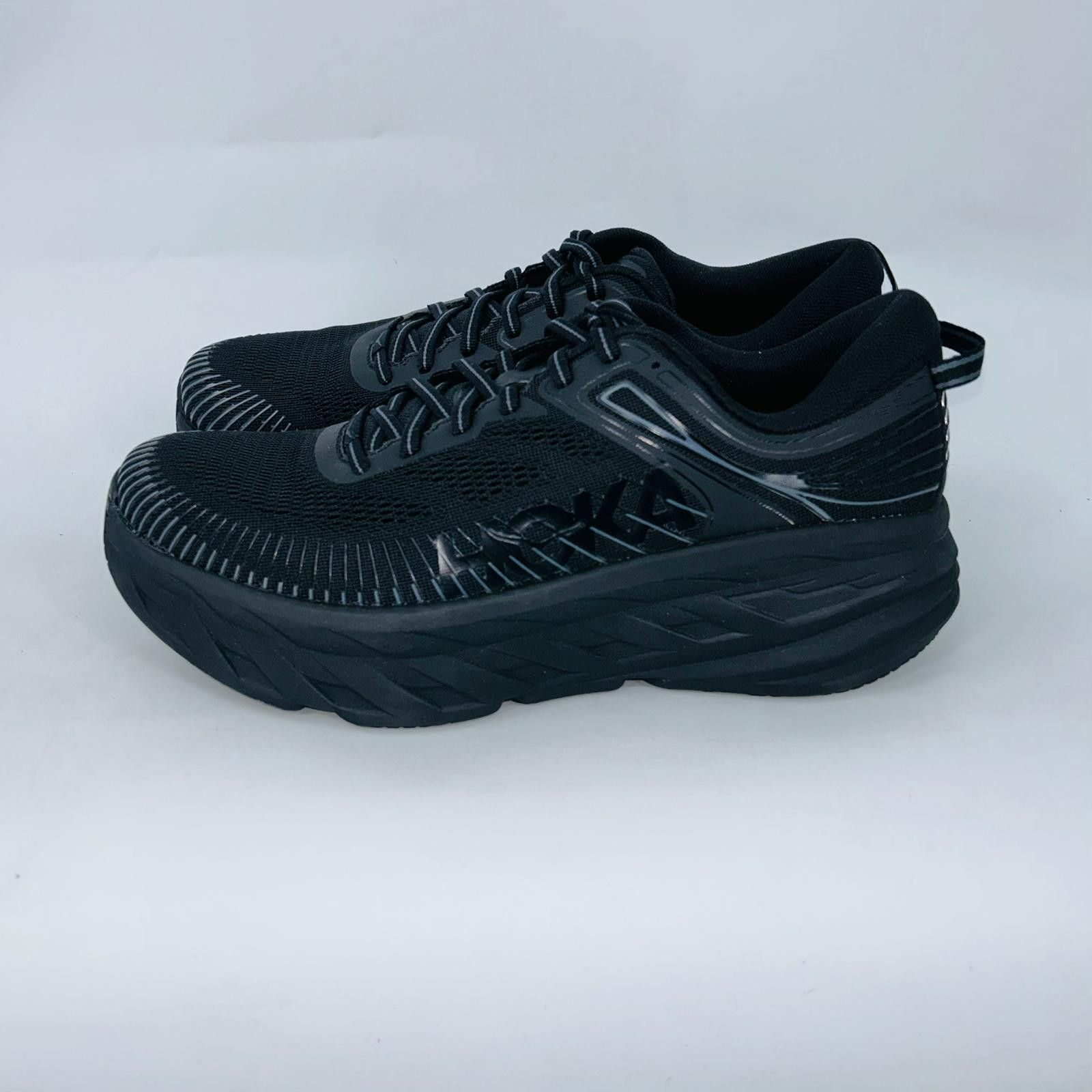 Hoka HOKA MENS BONDI 7 BLACK MESH PLUSH RUNNING SHOES SIZE 8.5D Size US 8.5 / IT 38.5 - 4 Thumbnail
