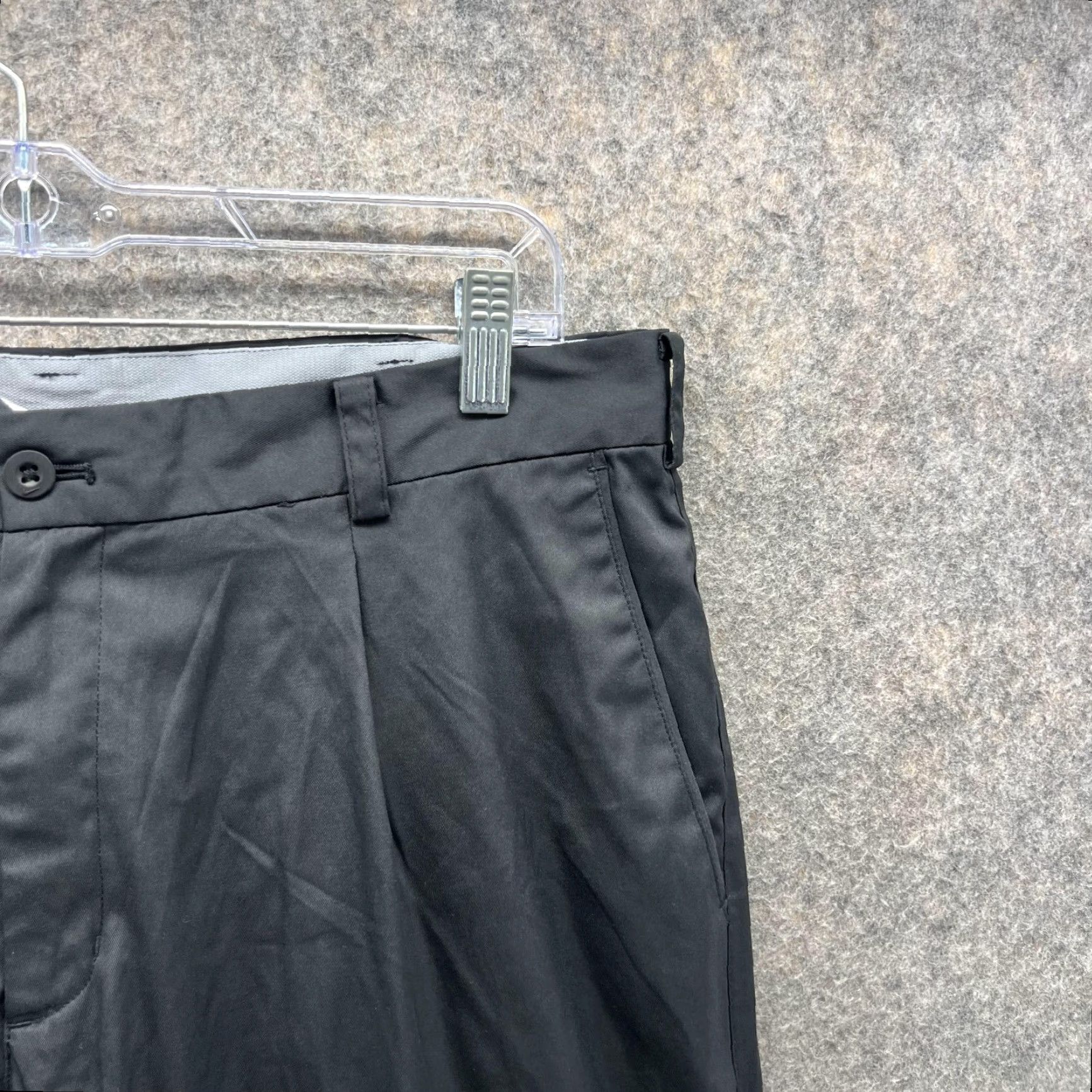 Nike Nike Pants Men 34x30 Black Chino Flat Front Regular Fit Casual Sport Warm Weather Trousers Size US 34 / EU 50 - 4 Thumbnail