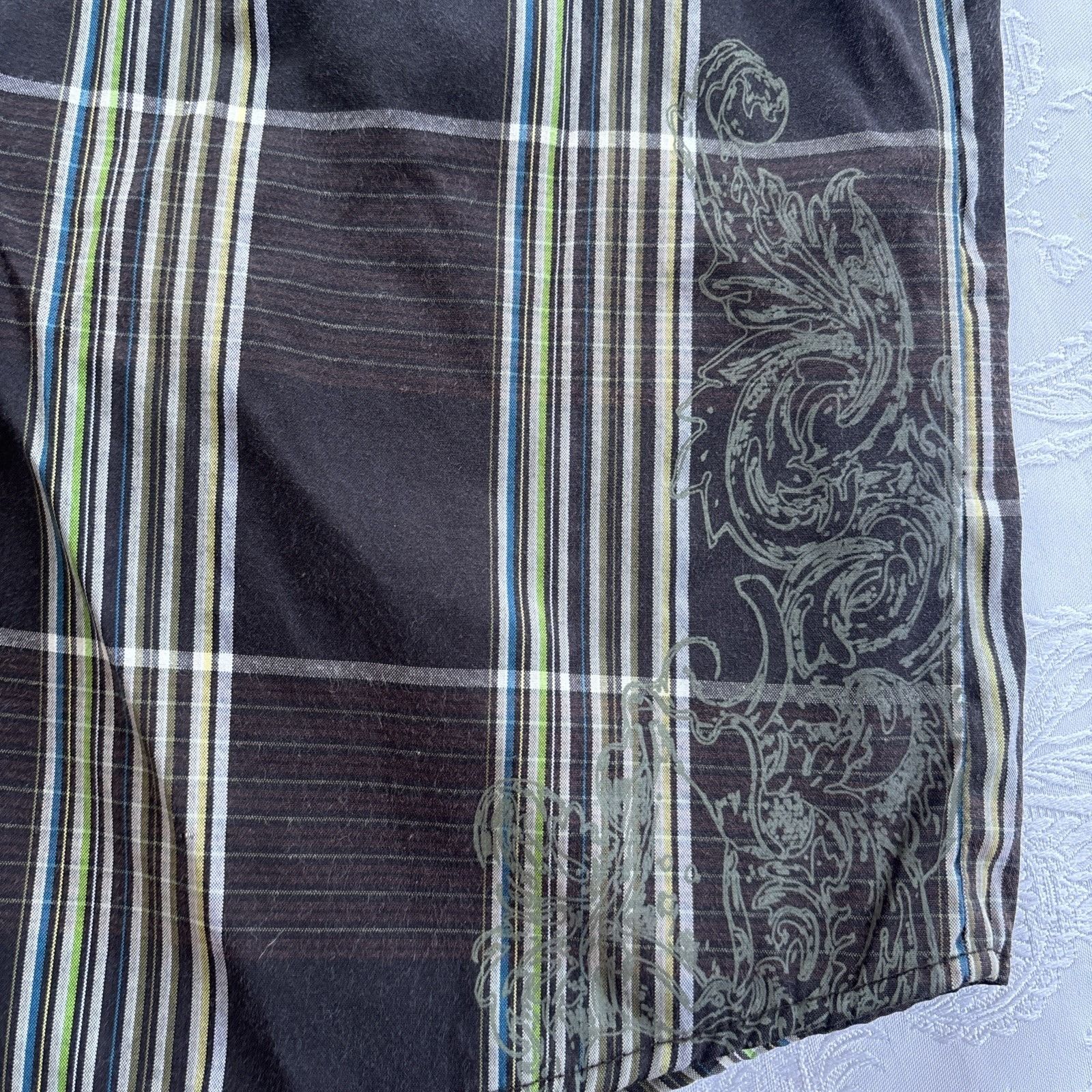 Rusty VTG Y2K Rusty Plaid Button Up Shirt Men's M Surf 00's 90s Size US M / EU 48-50 / 2 - 2 Thumbnail