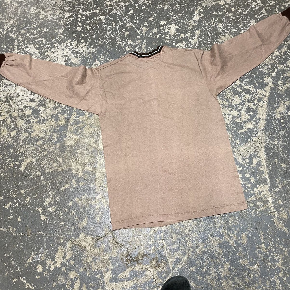 Unsound Rags × Vintage True Vintage Tan USA Blank Pocket Long Sleeve Tshirt Size US M / EU 48-50 / 2 - 12 Thumbnail