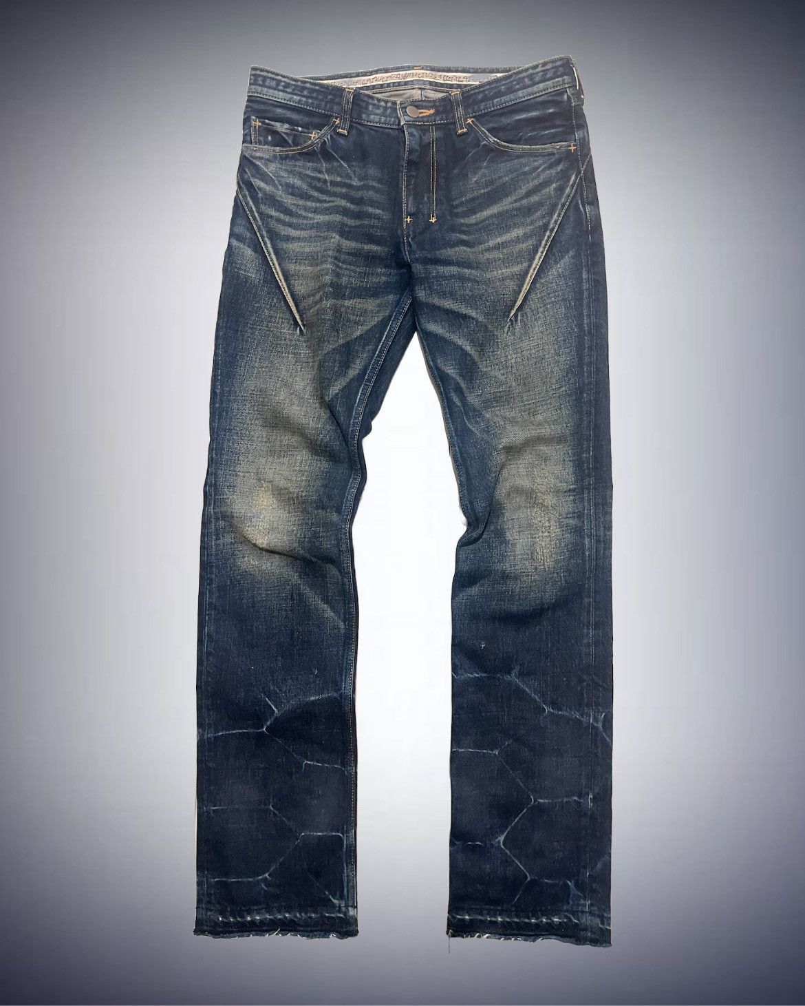 Number (N)ine Number nine ss 08 honeycomb pain denim | Grailed