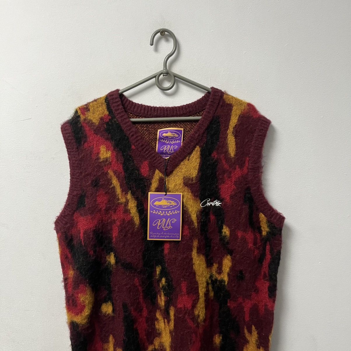 Corteiz Corteiz Mohair Blend Camo Light Knit Vest Sweater Size US S / EU 44-46 / 1 - 4 Thumbnail