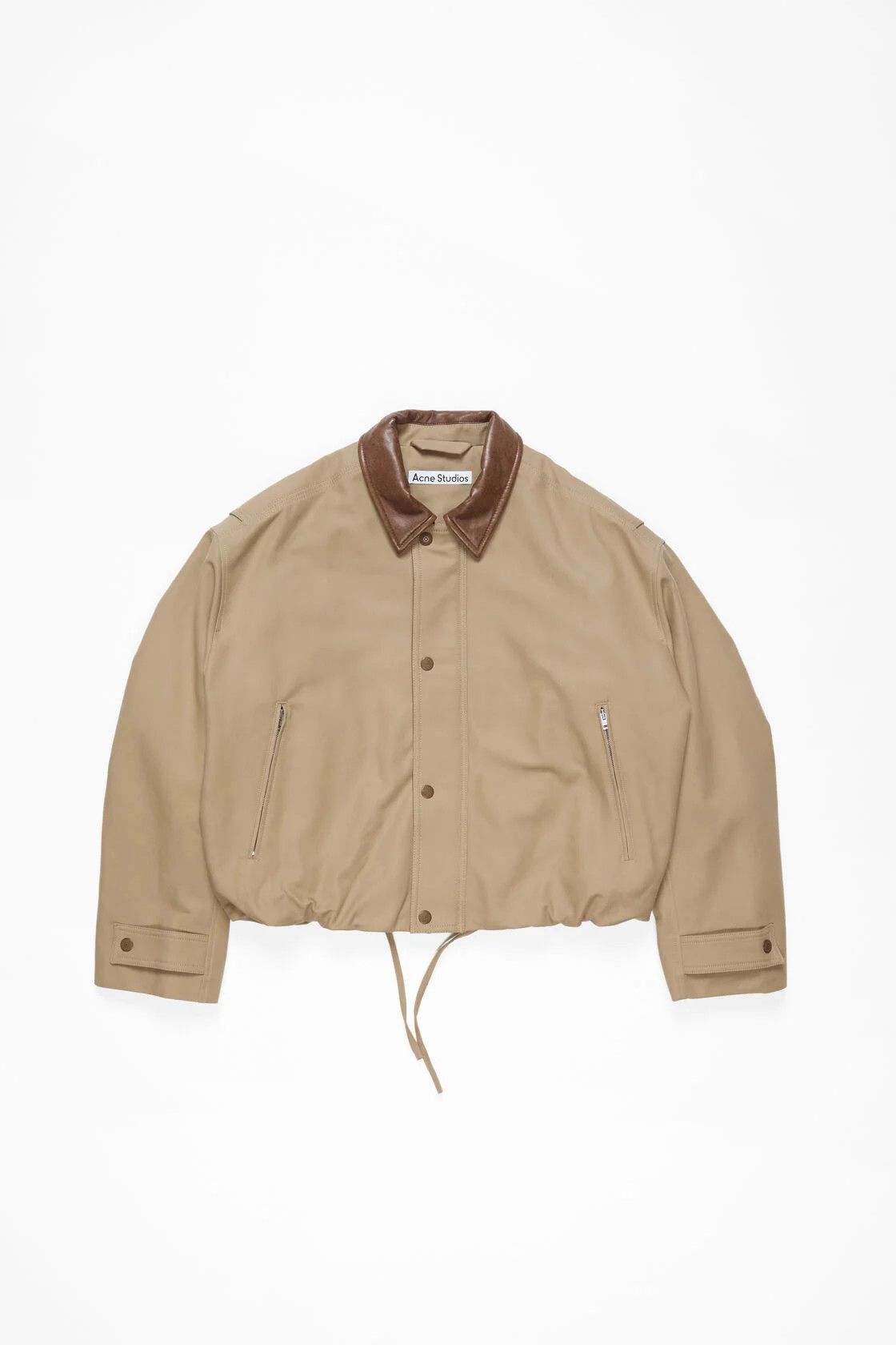 Acne Studios Acne Studios Twill Jacket Khaki Beige Size US S / EU 44-46 / 1 - 1 Thumbnail