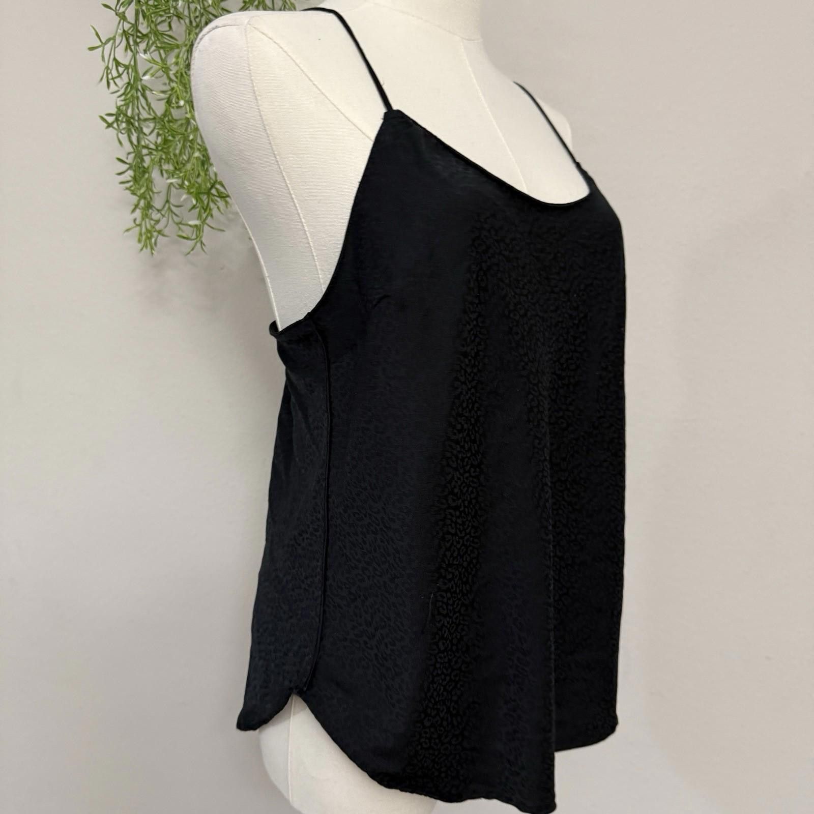 Designer Victorias Secret Slip Top Black Cheetah Medium Size ONE SIZE - 5 Thumbnail