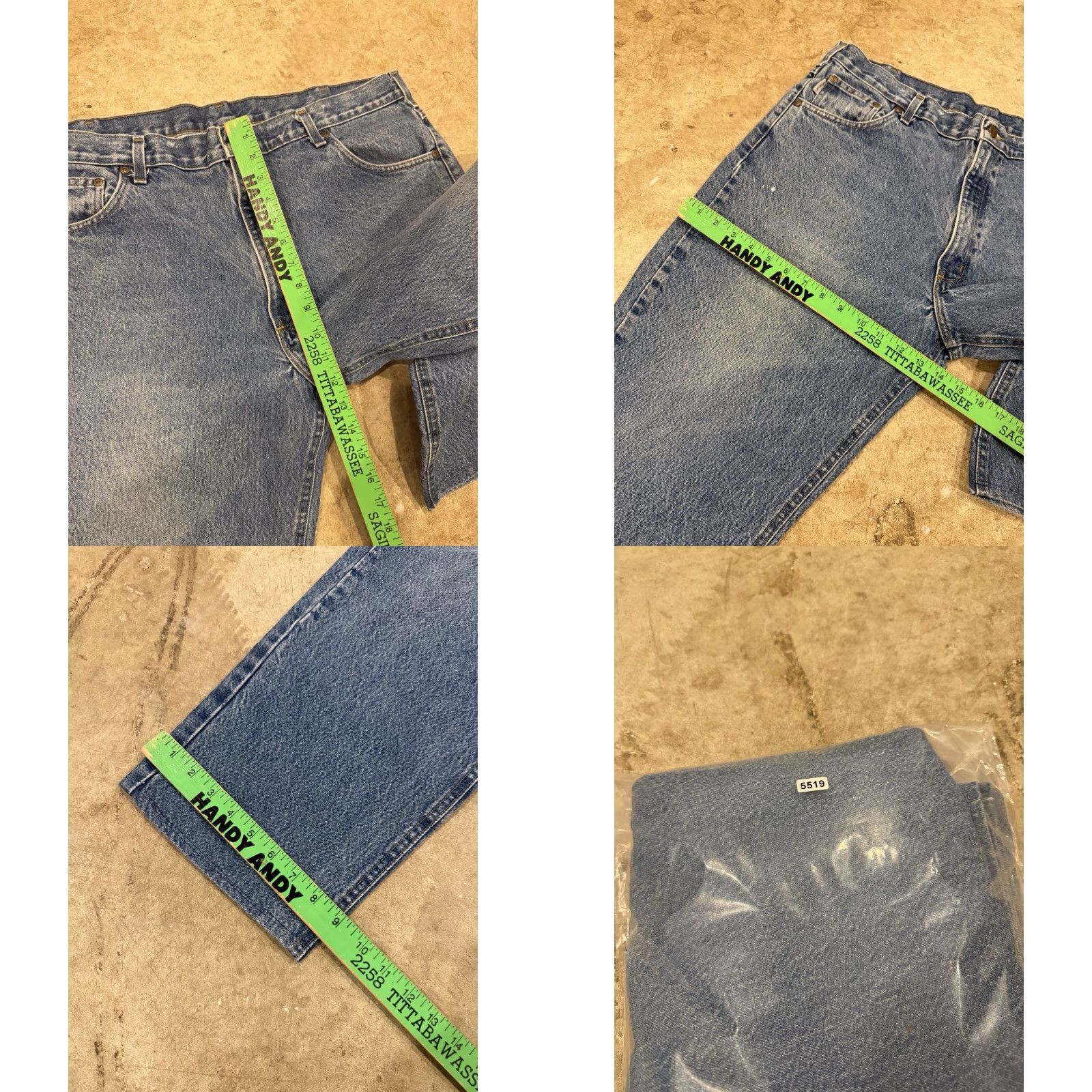 Carhartt VINTAGE Carhartt Jeans Mens 42x28 Fits 40x26 B17-DST Relaxed Fit Blue Denim Size US 40 / EU 56 - 8 Thumbnail