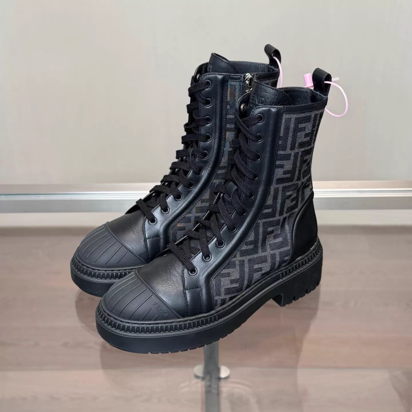 Fendi Fendi FF Monogram AOP Zipper Martin Boots 39 Size US 8.5 / IT 38.5 - 1 Thumbnail