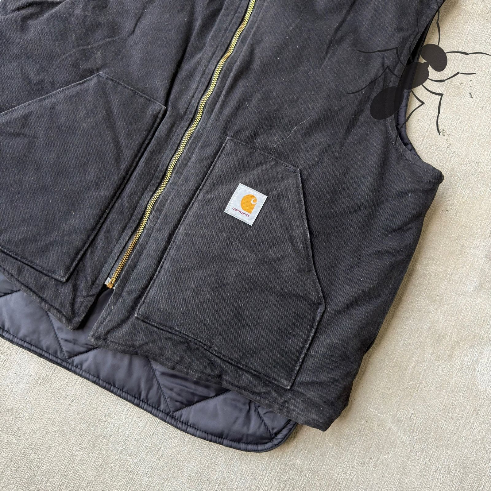 Carhartt × Vintage Carhartt V01 BLK black work wear vest Size US XL / EU 56 / 4 - 2 Thumbnail
